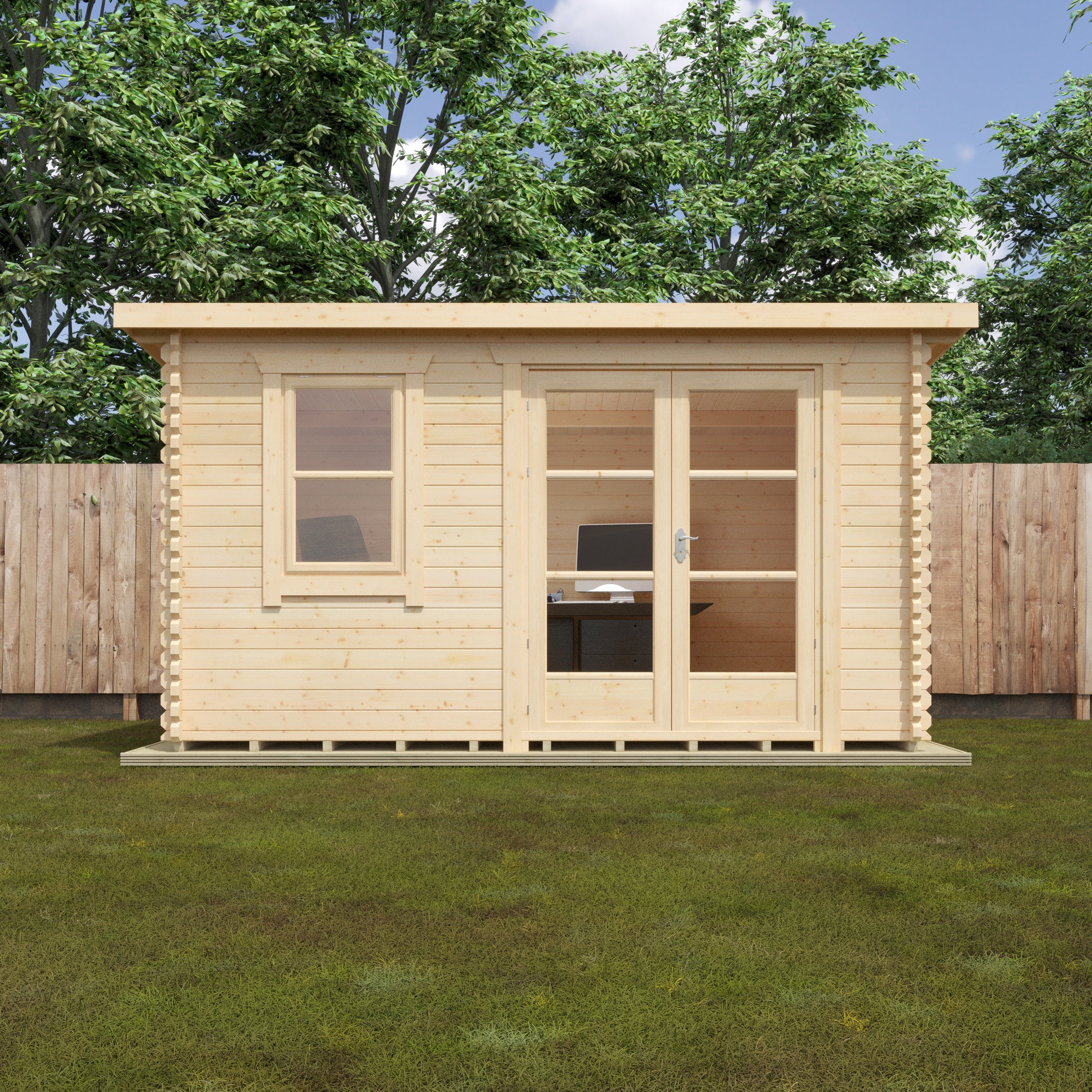 THE BELTON 44mm Log Cabin