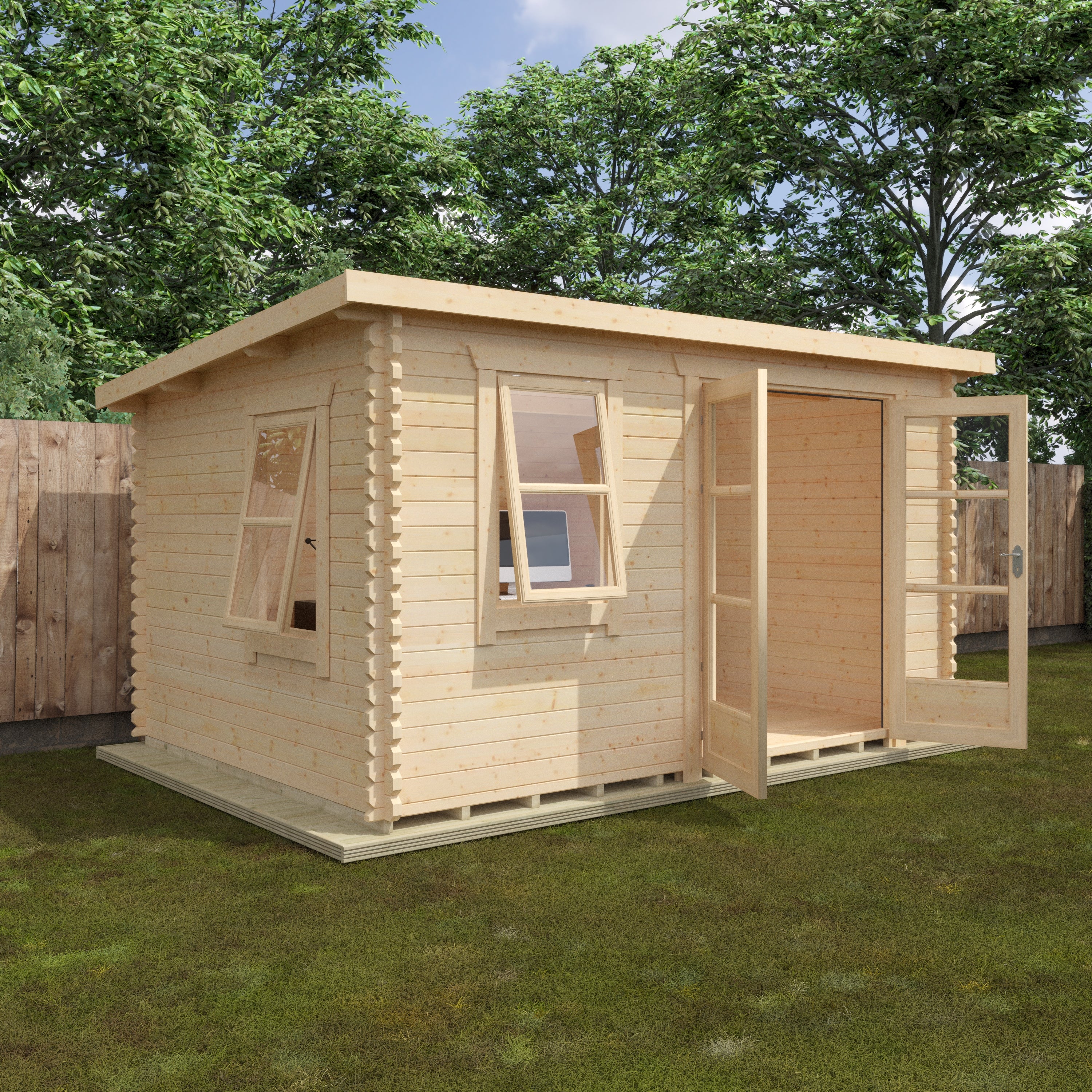THE BELTON 44mm Log Cabin