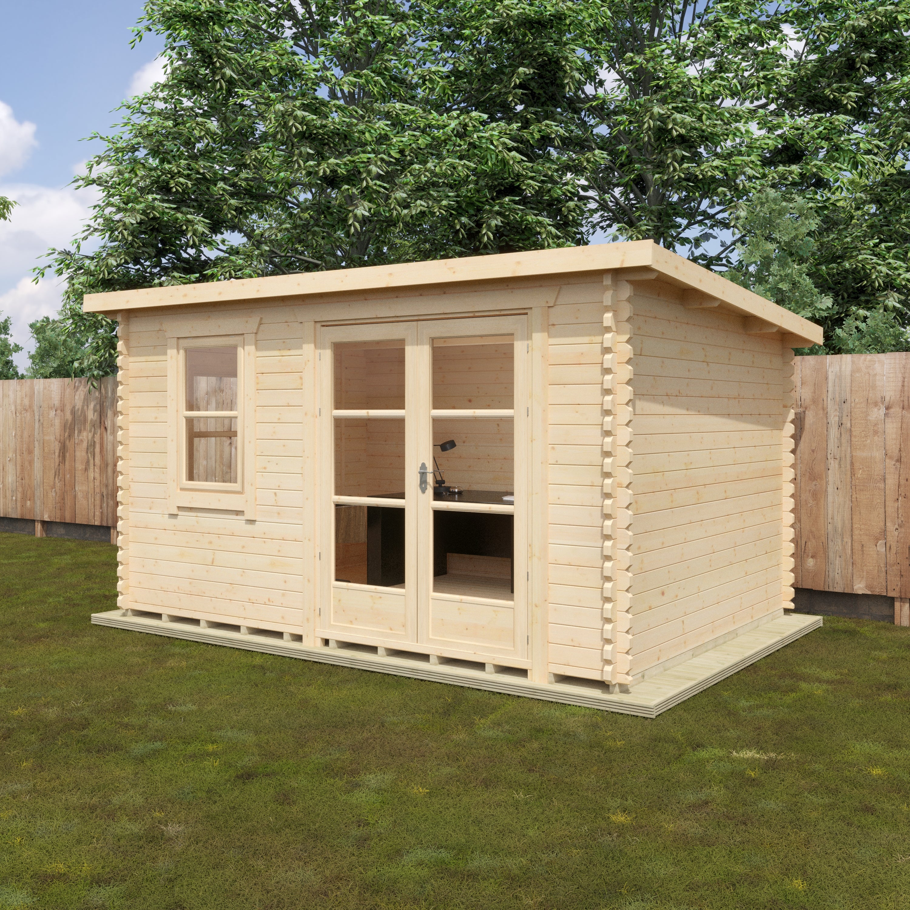 THE BELTON 44mm Log Cabin