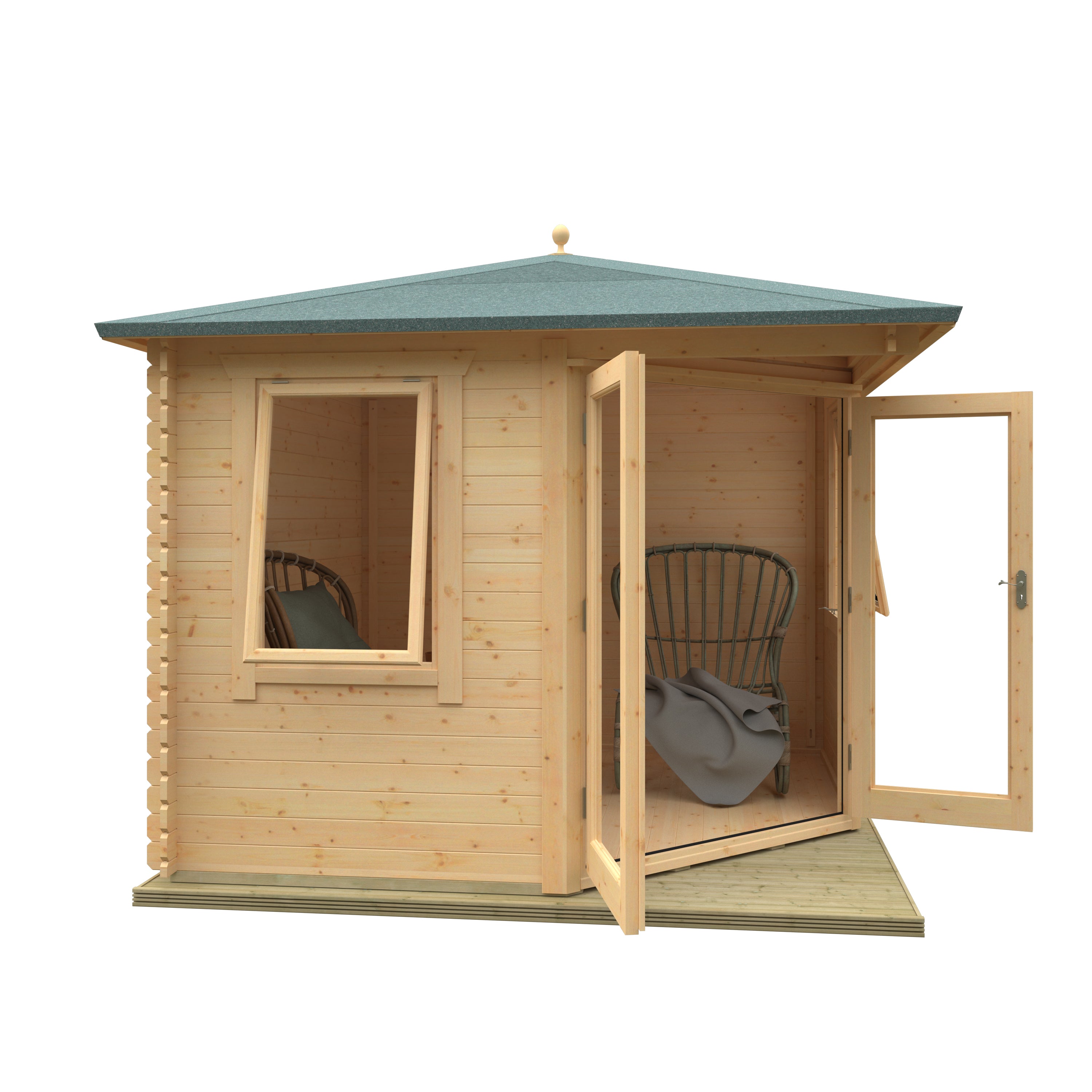 THE BRADWELL Corner 28 mm Log Cabin