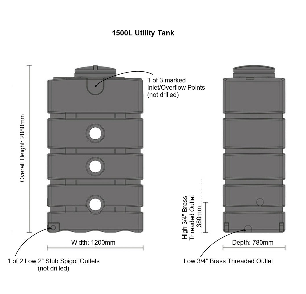 Utility Tank 1500 Litres