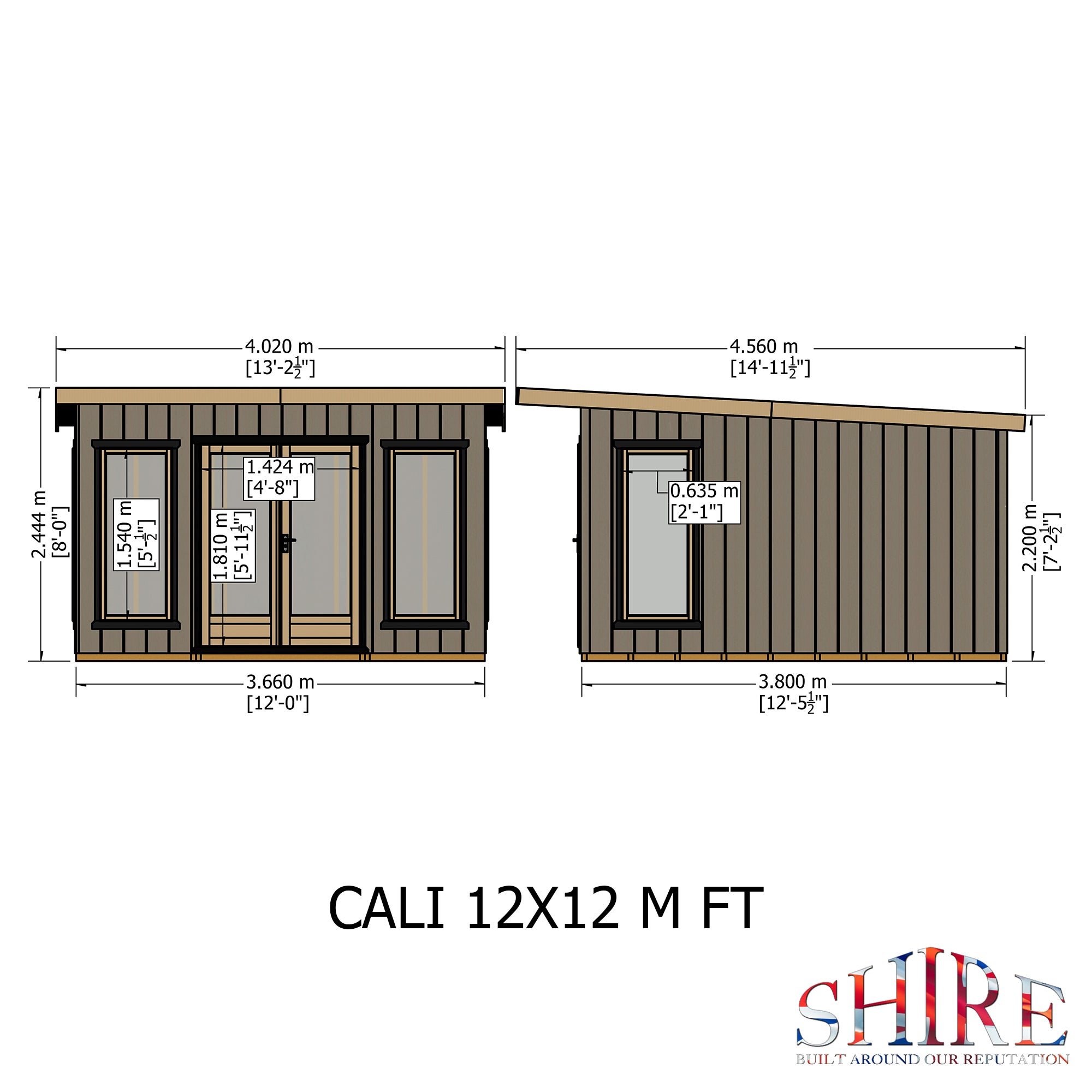 Cali 12 x 12 Garden Office