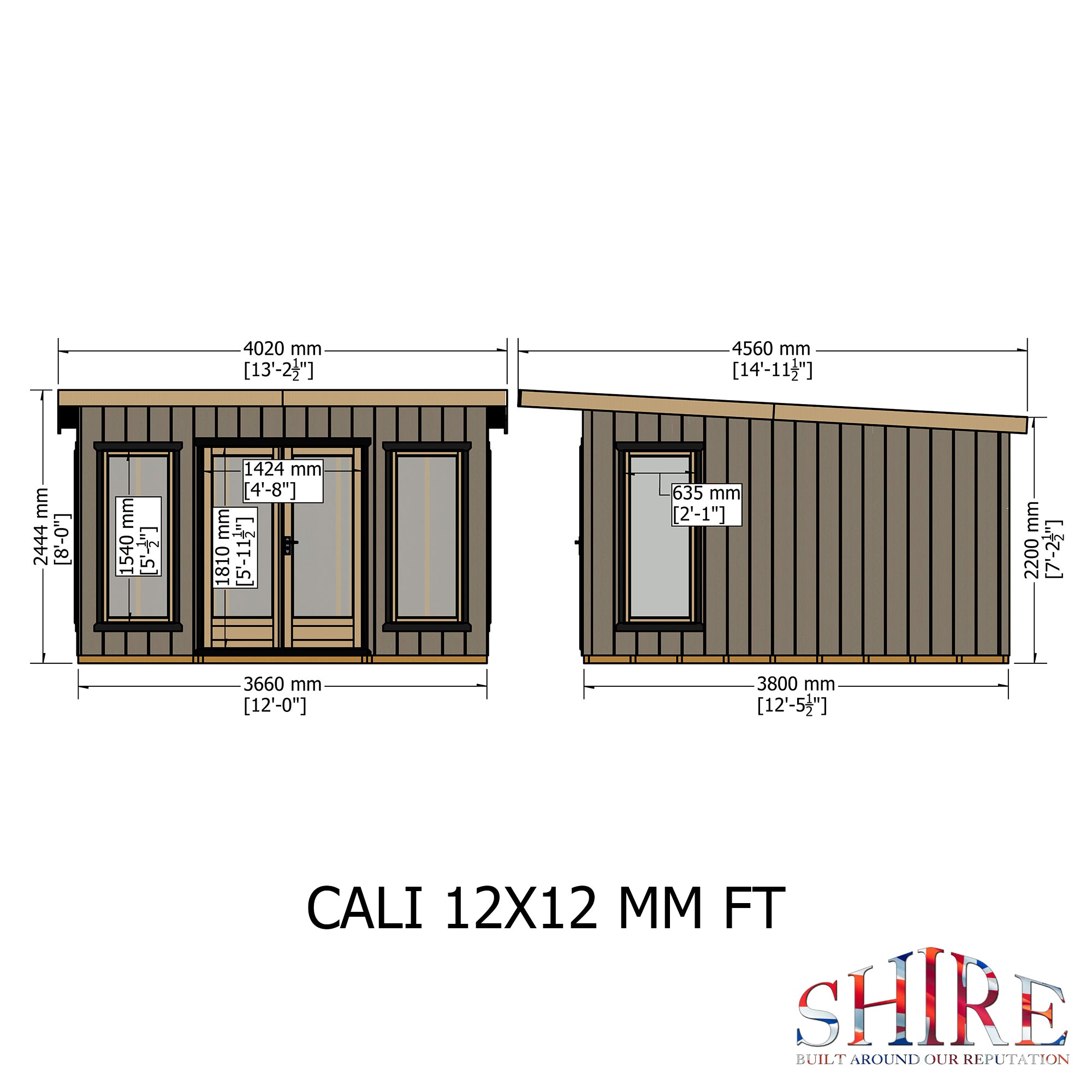 Cali 12 x 12 Garden Office