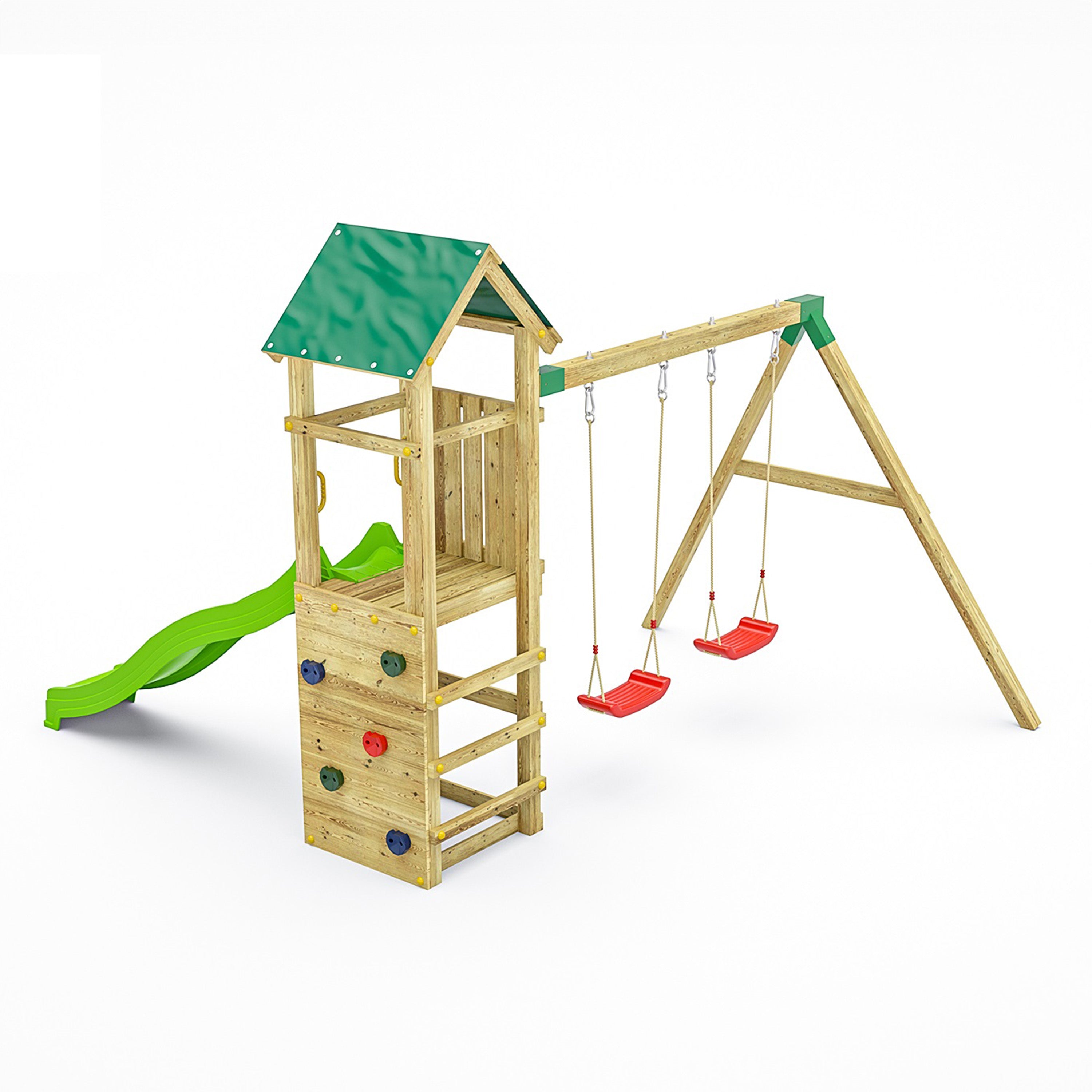 Charly Premium Wooden Play Tower | Outdoor Kids Climbing Frame