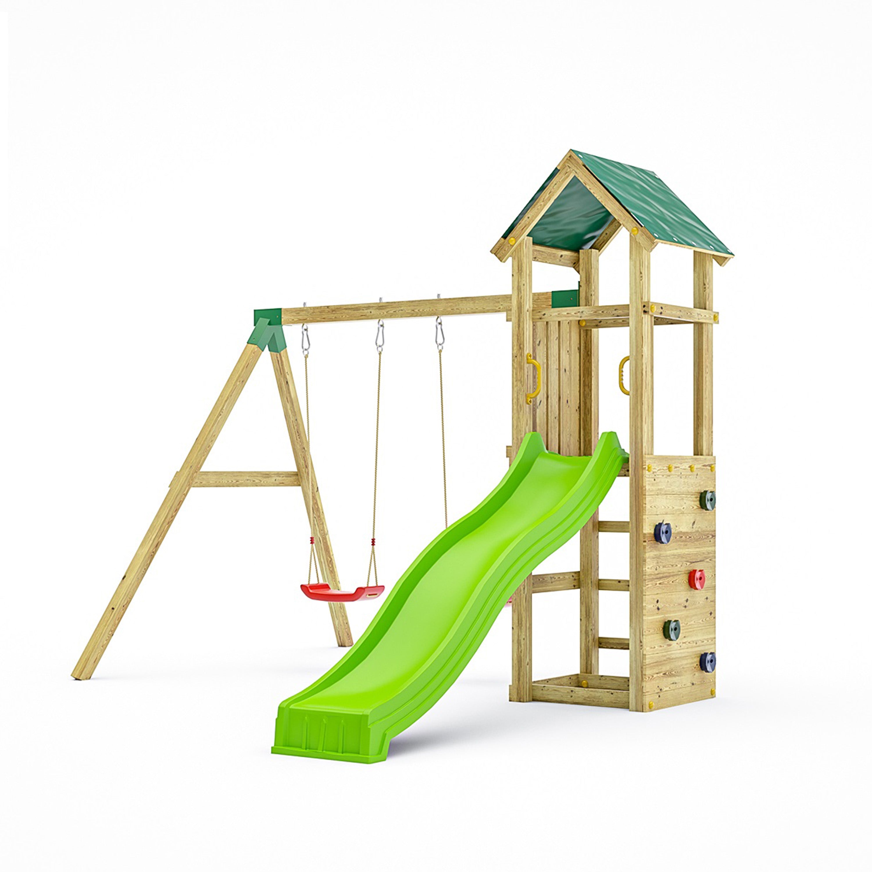 Charly Premium Wooden Play Tower | Outdoor Kids Climbing Frame