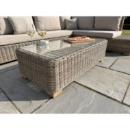 Capri Outdoor Large Corner Set - All-Weather HDPE Wicker with Quick-Dry Cushions