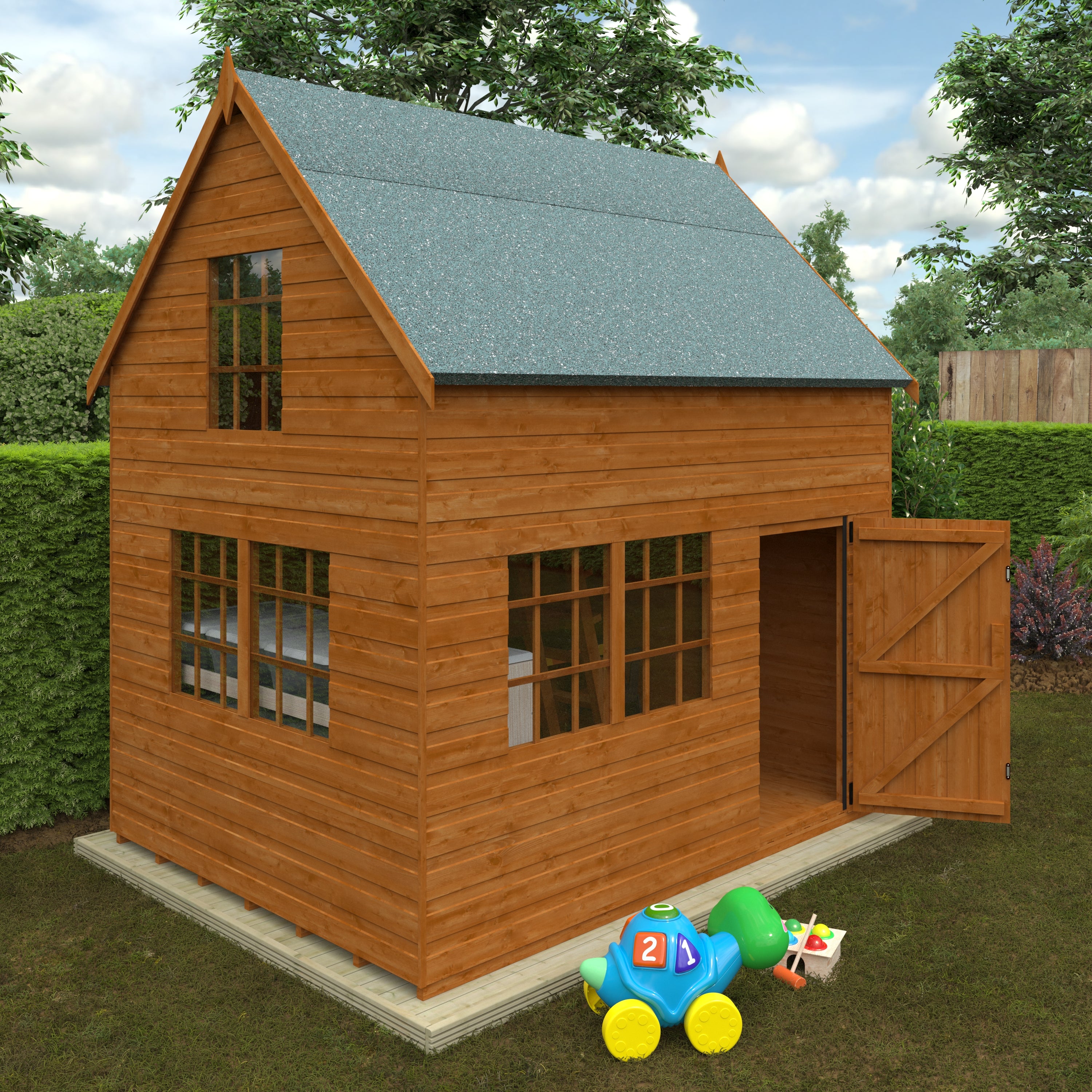 Country Cottage Wooden Playhouse