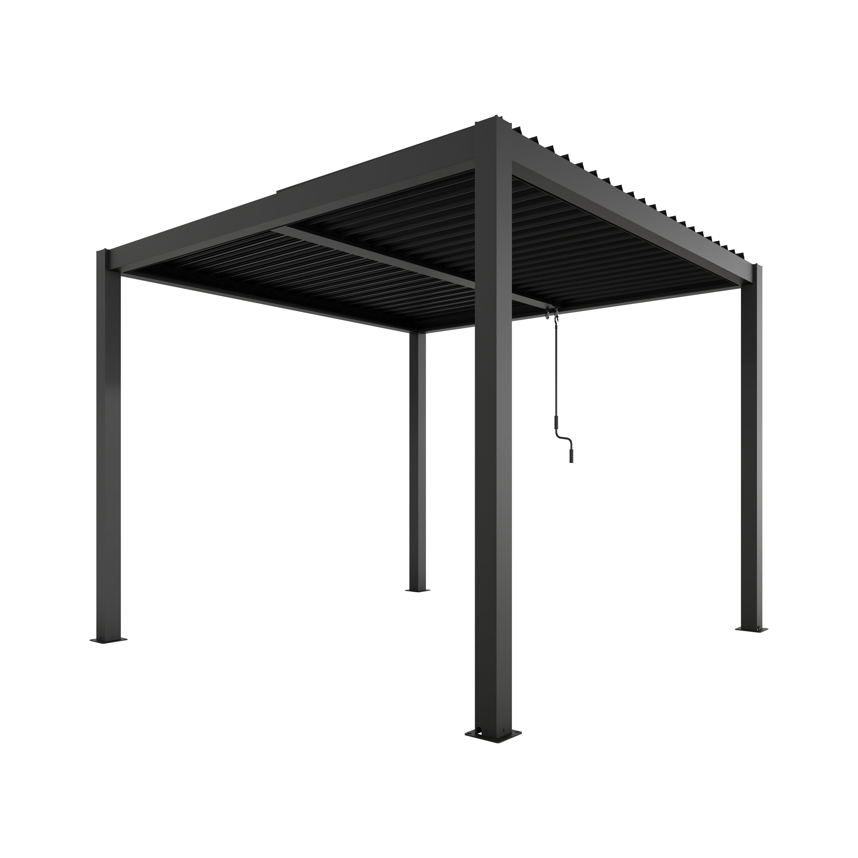 Aluminium Pergola with Adjustable Louvred Roof