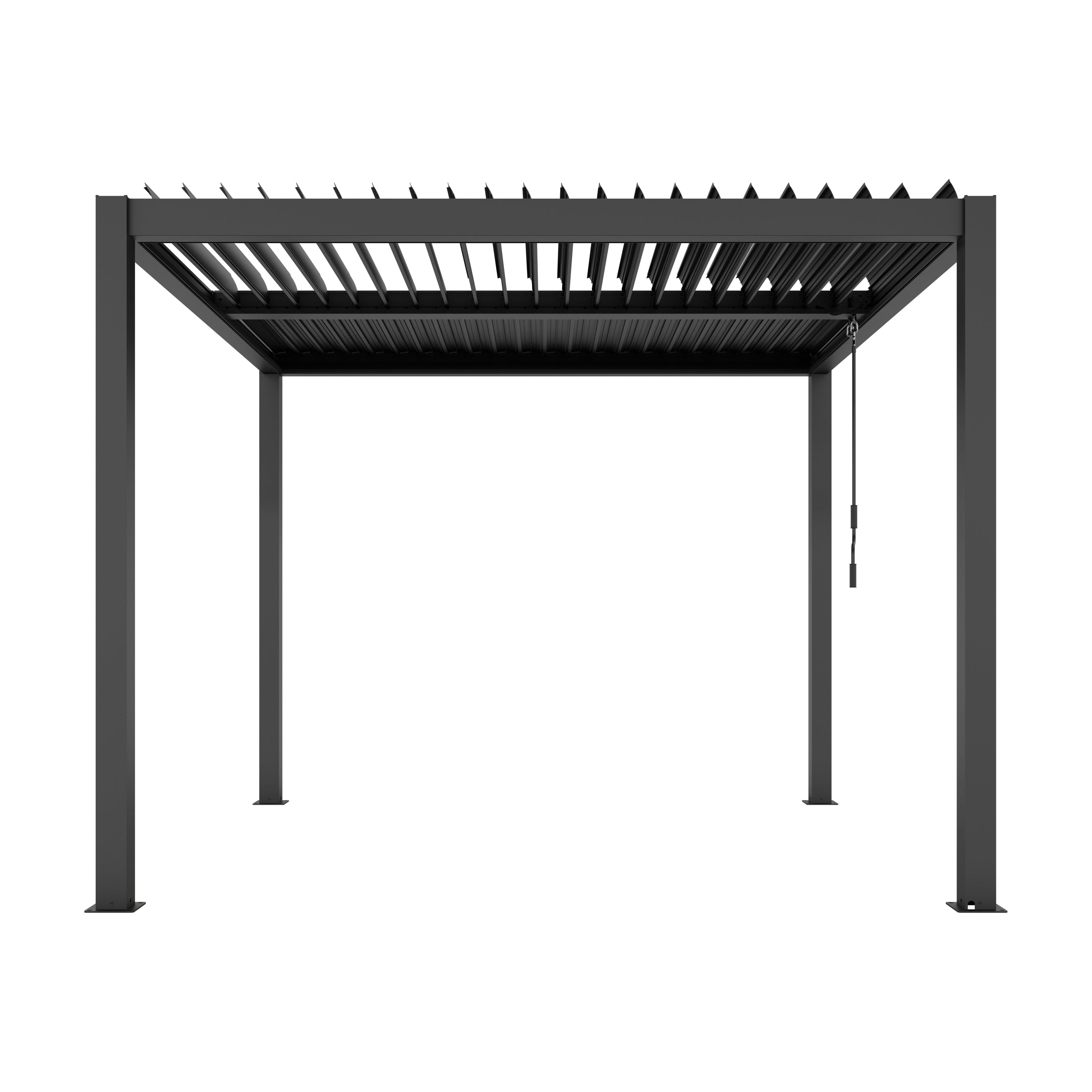 Aluminium Pergola with Adjustable Louvred Roof