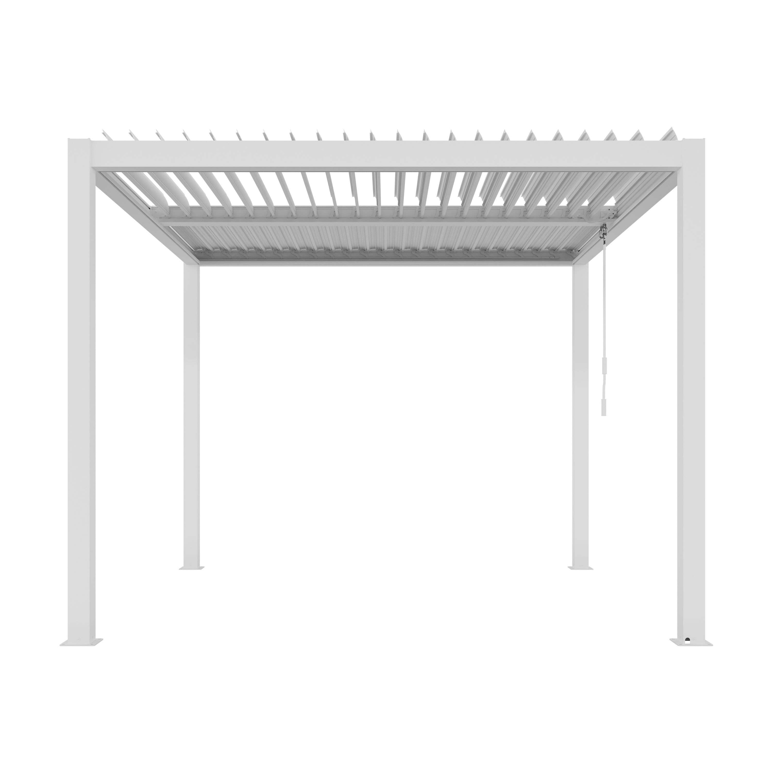 Aluminium Pergola with Adjustable Louvred Roof