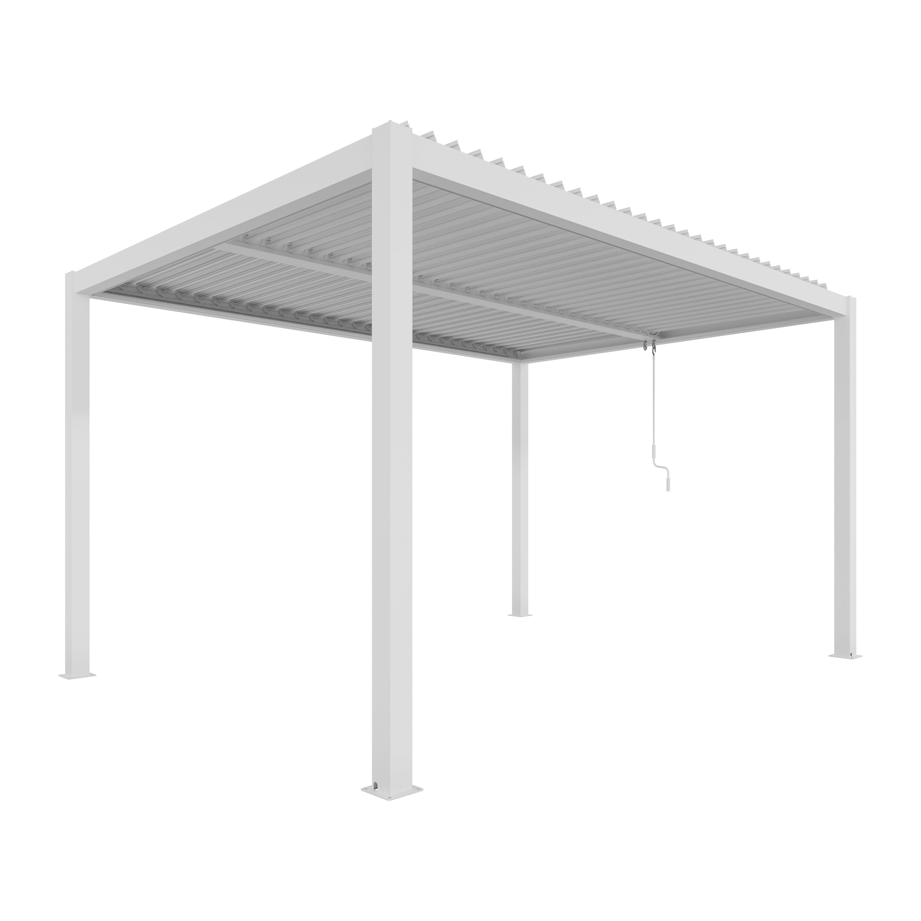 Aluminium Pergola with Adjustable Louvred Roof