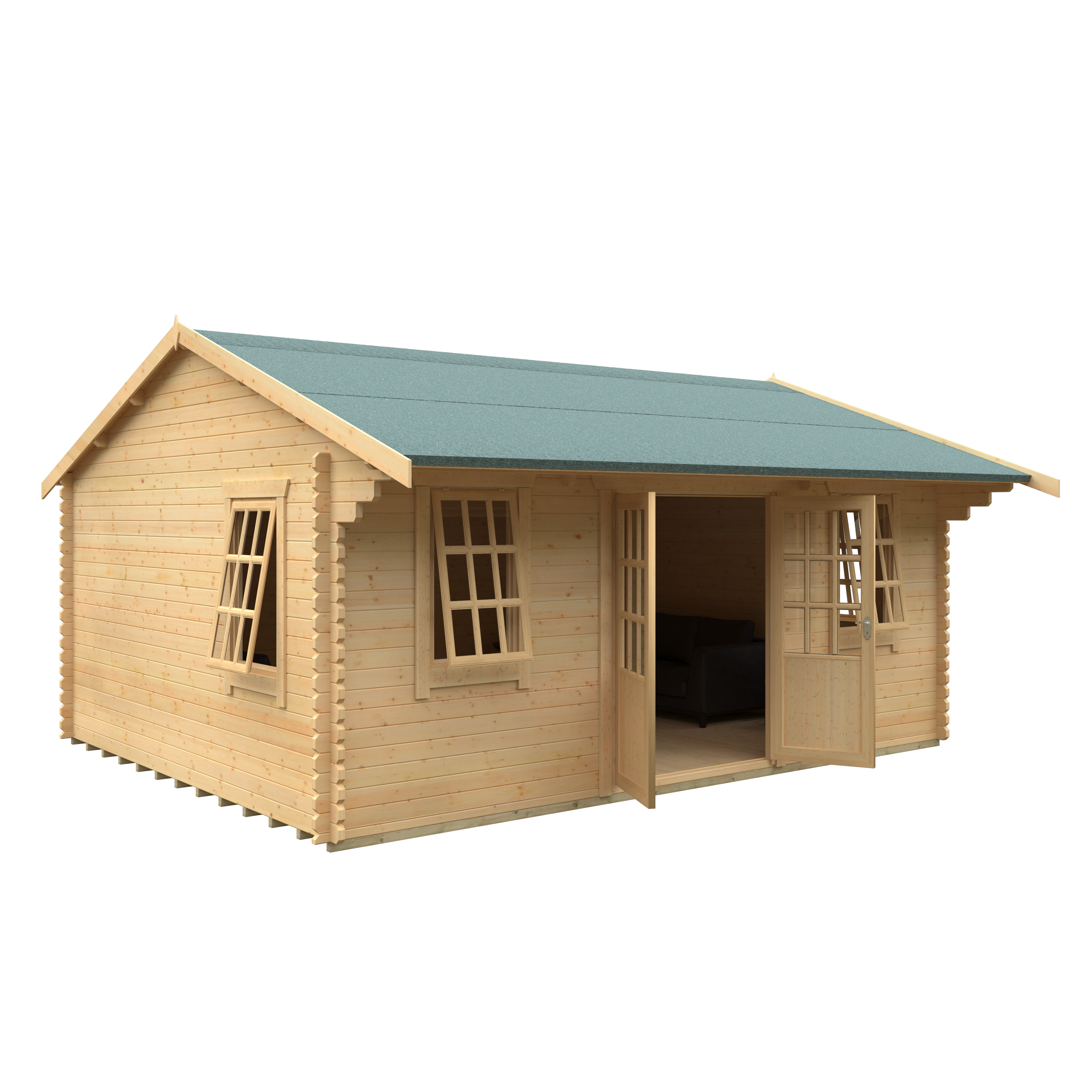 DALTON 44mm Log Cabin