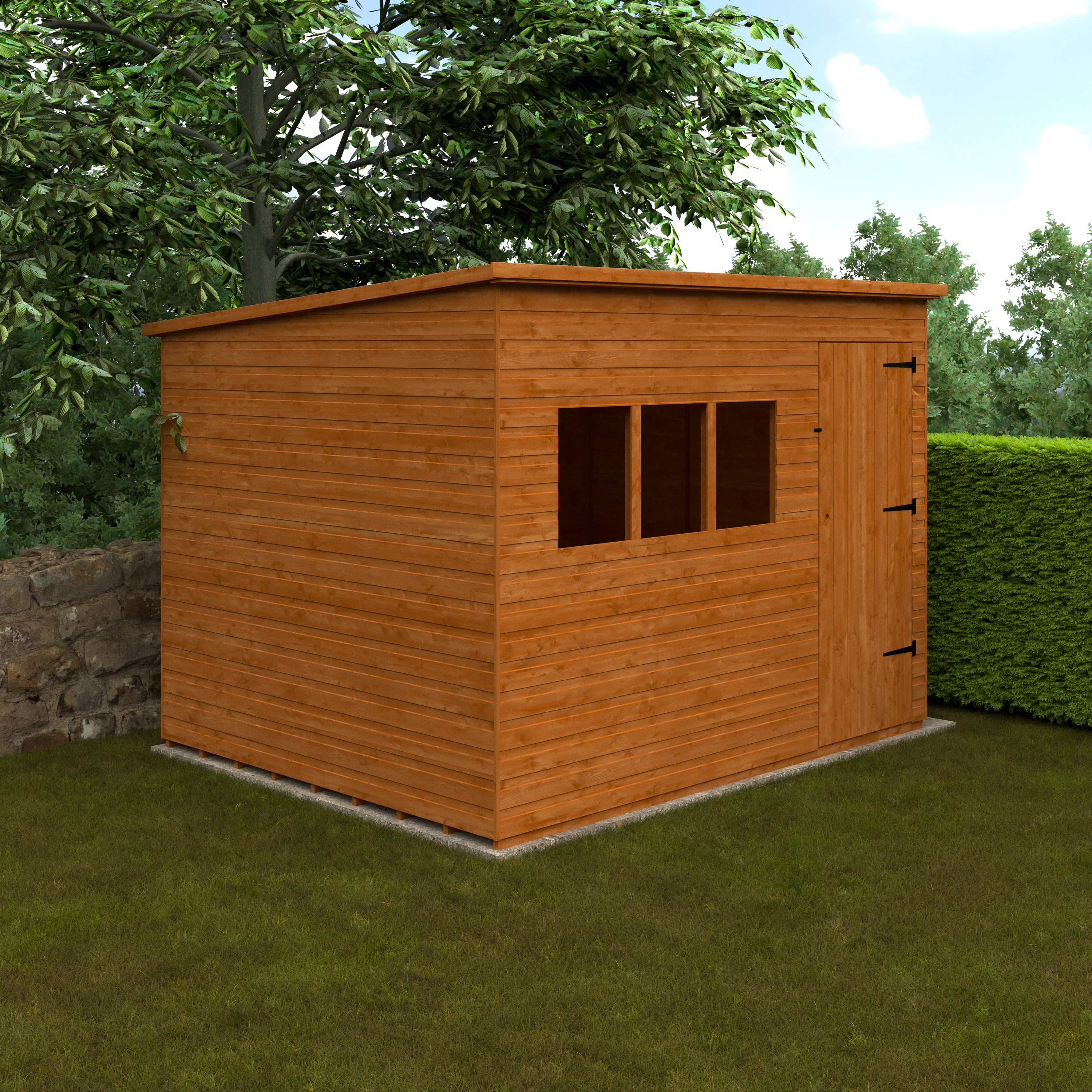 Deluxe Pent Garden Sheds