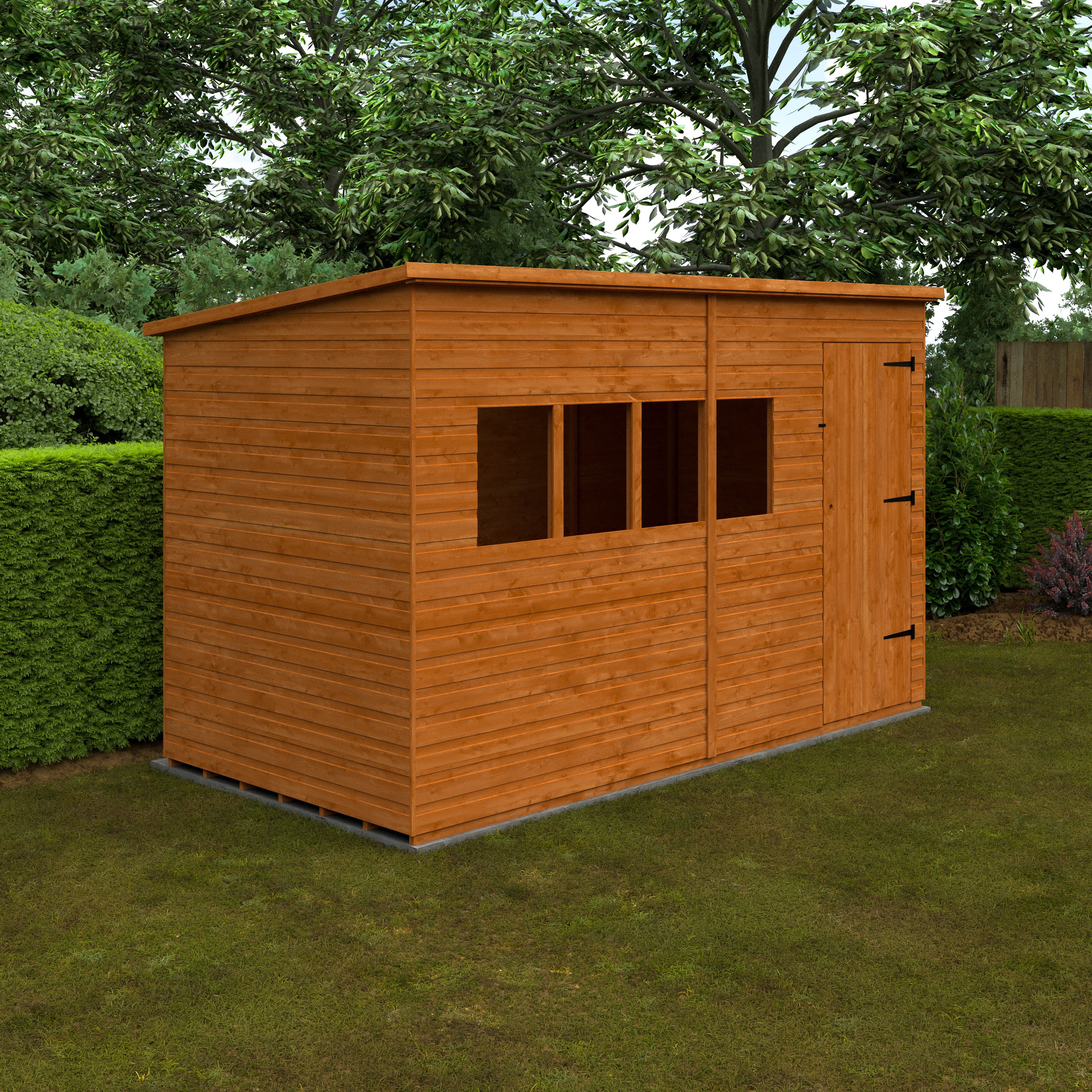 Deluxe Pent Garden Sheds