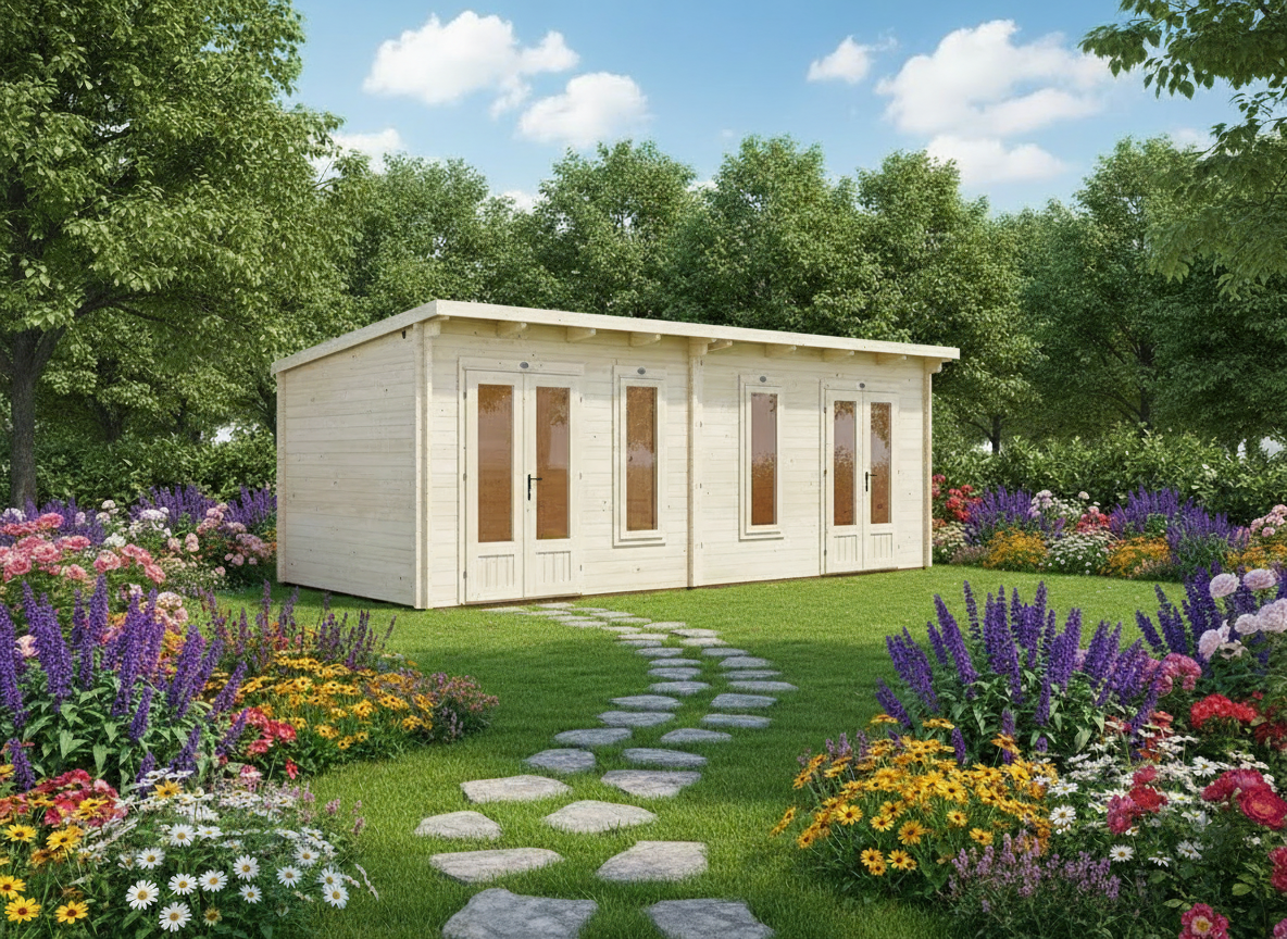 The Mr and Mrs 19mm Log Cabin