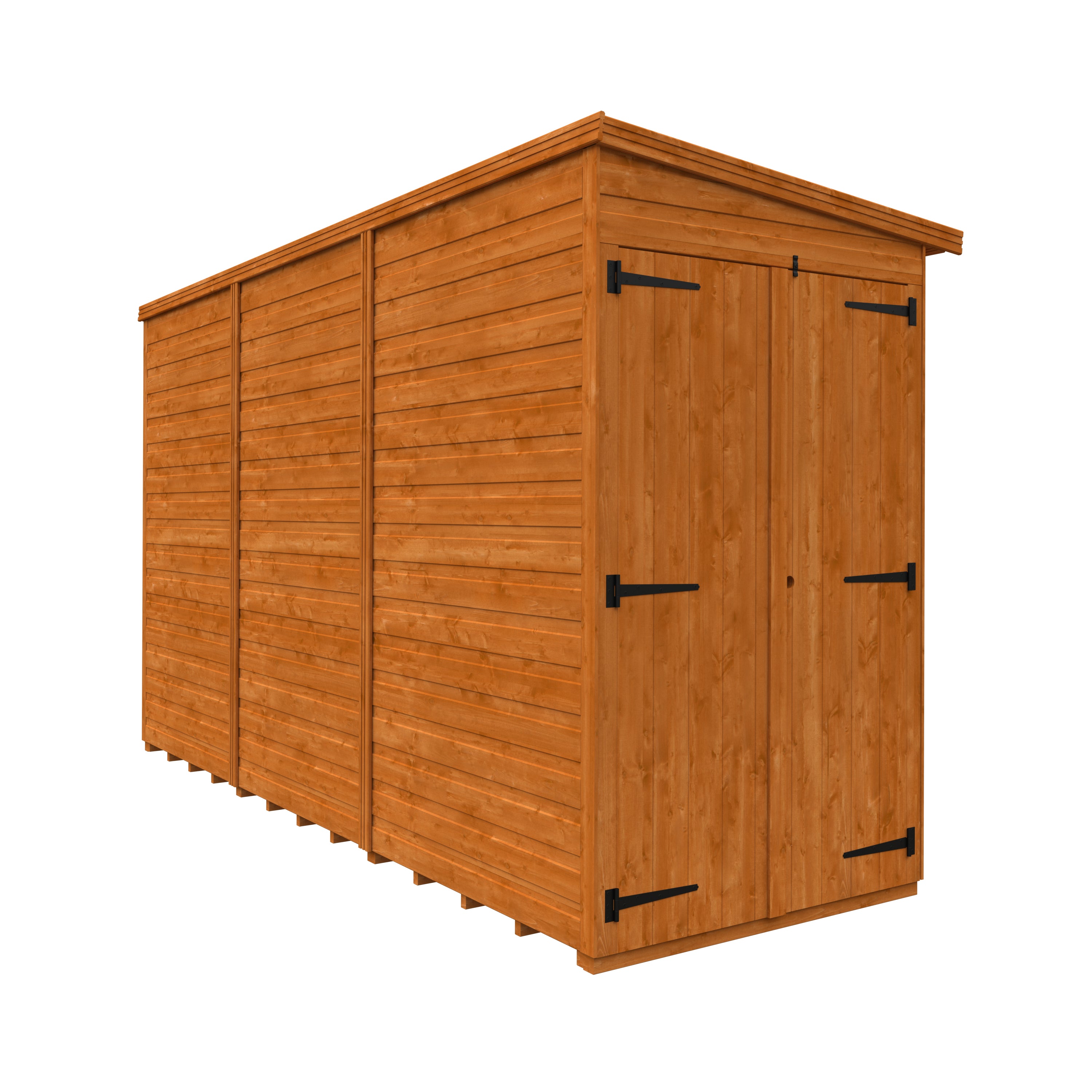 Flexible Pent Windowless Double Door Garden Shed
