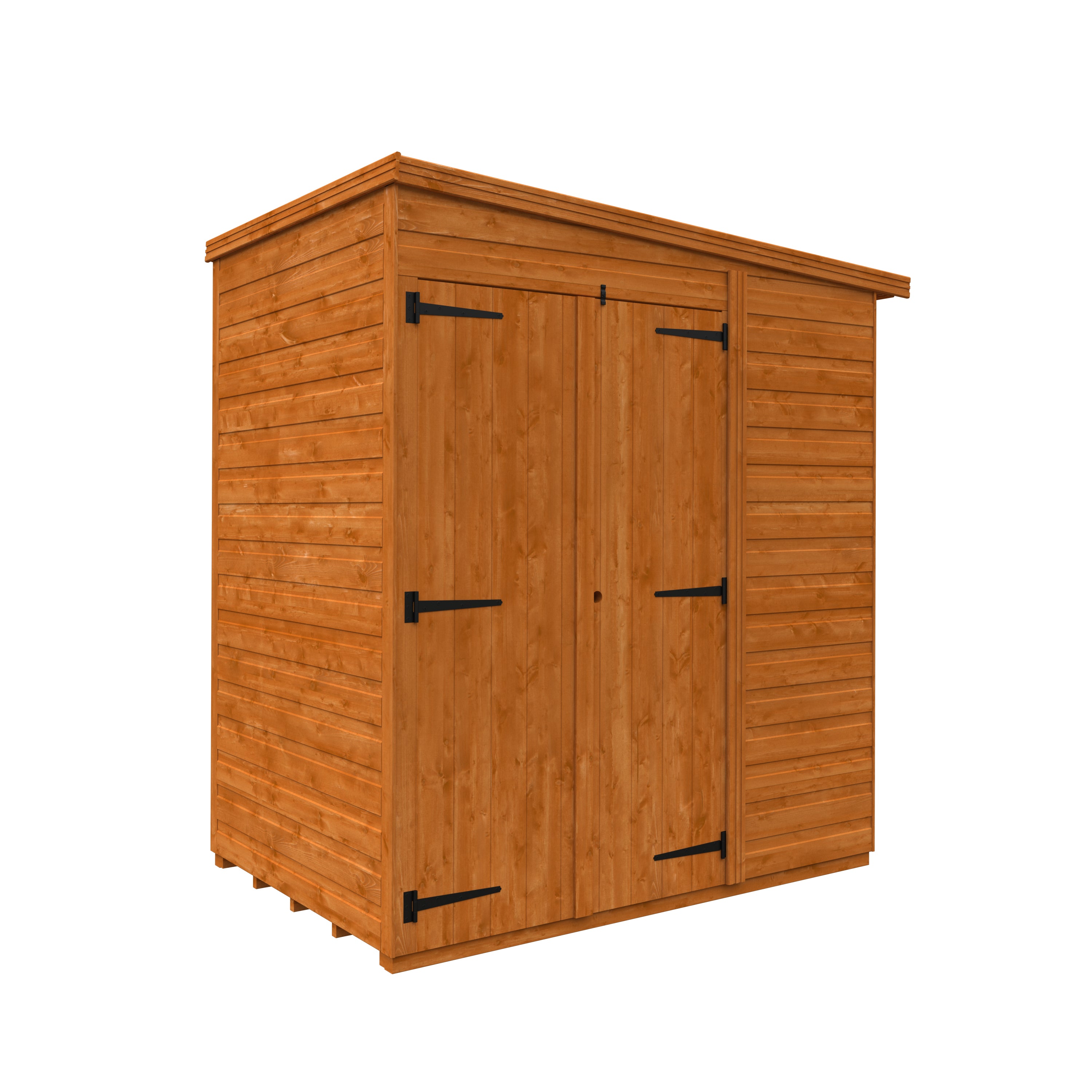 Flexible Pent Windowless Double Door Garden Shed