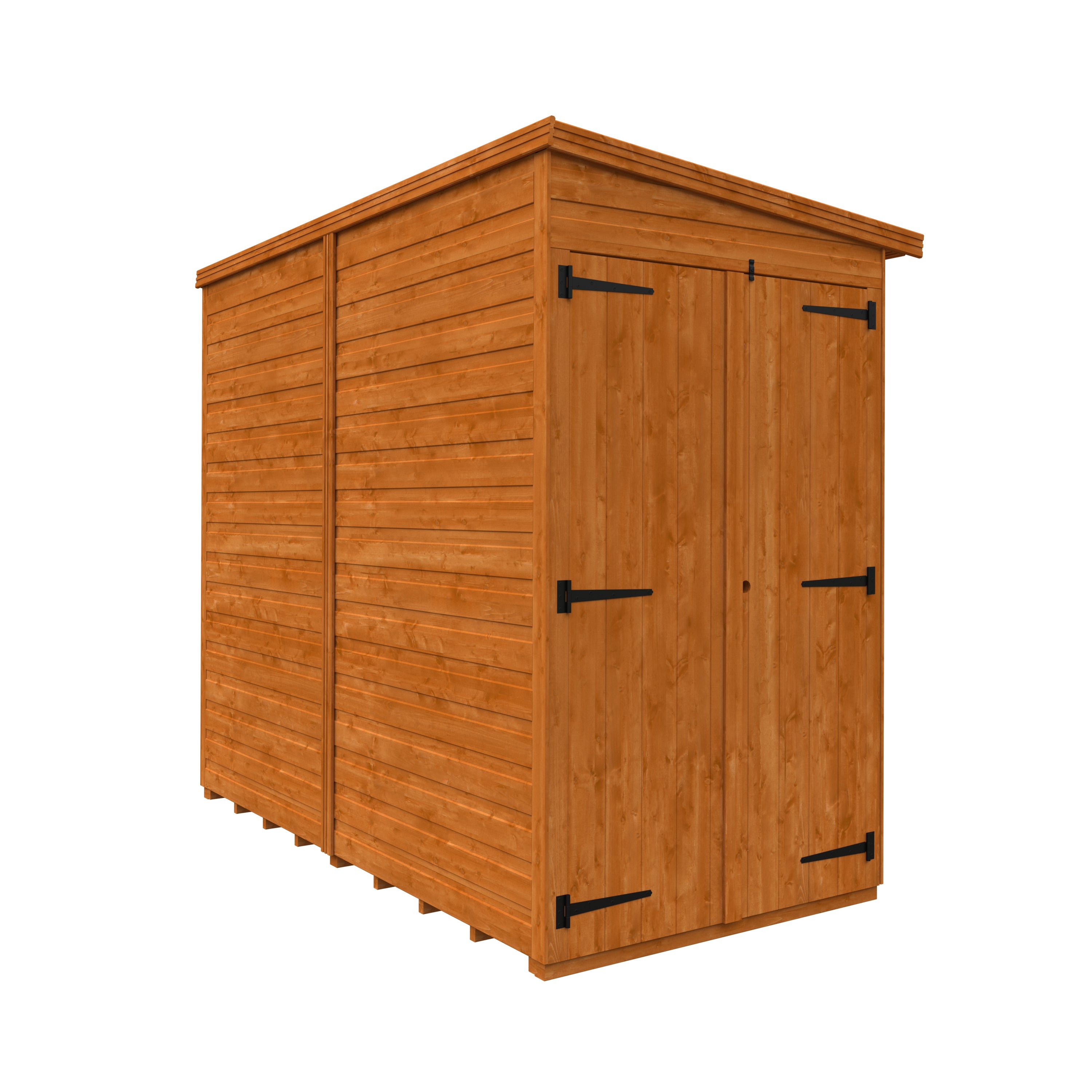 Flexible Pent Windowless Double Door Garden Shed