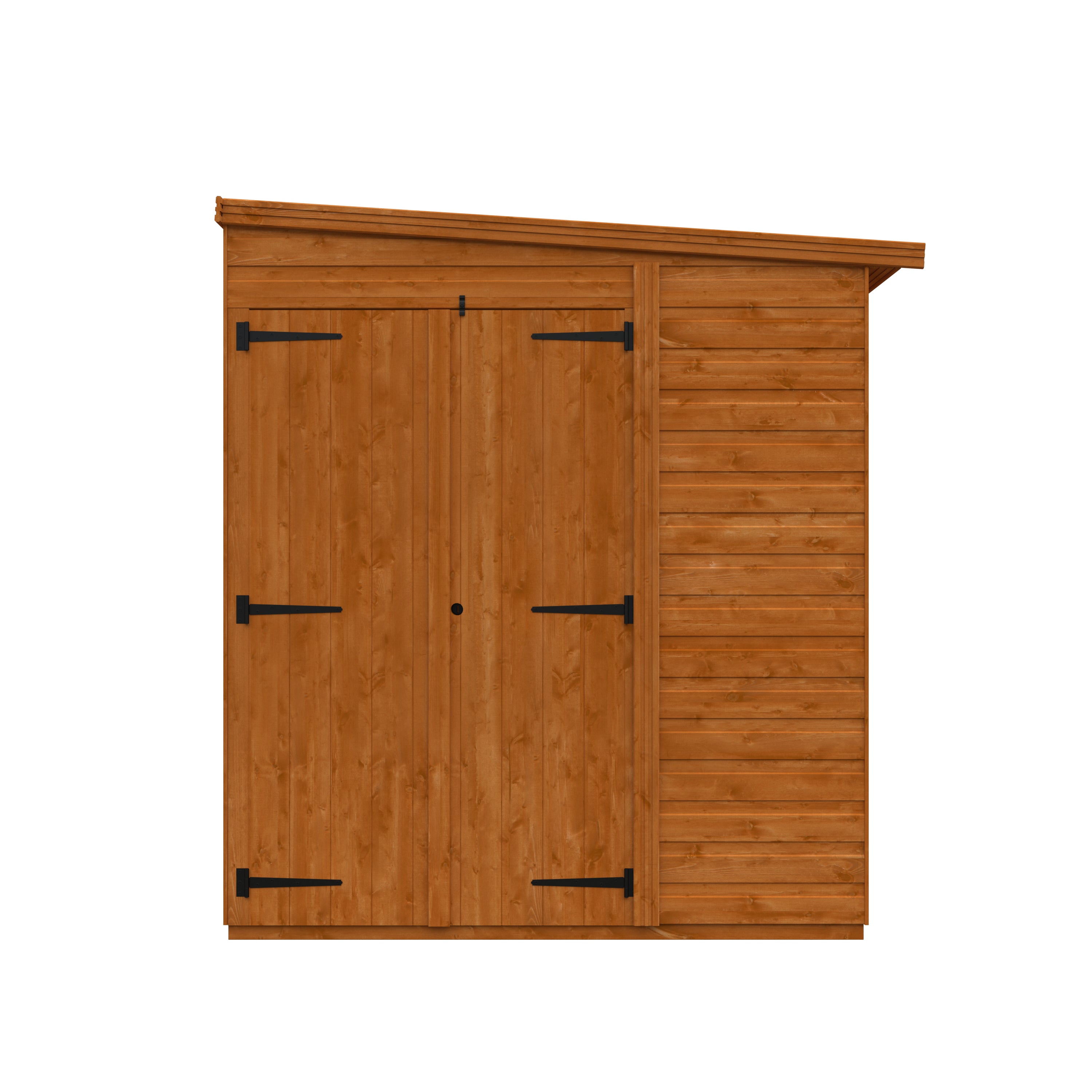 Flexible Pent Windowless Double Door Garden Shed