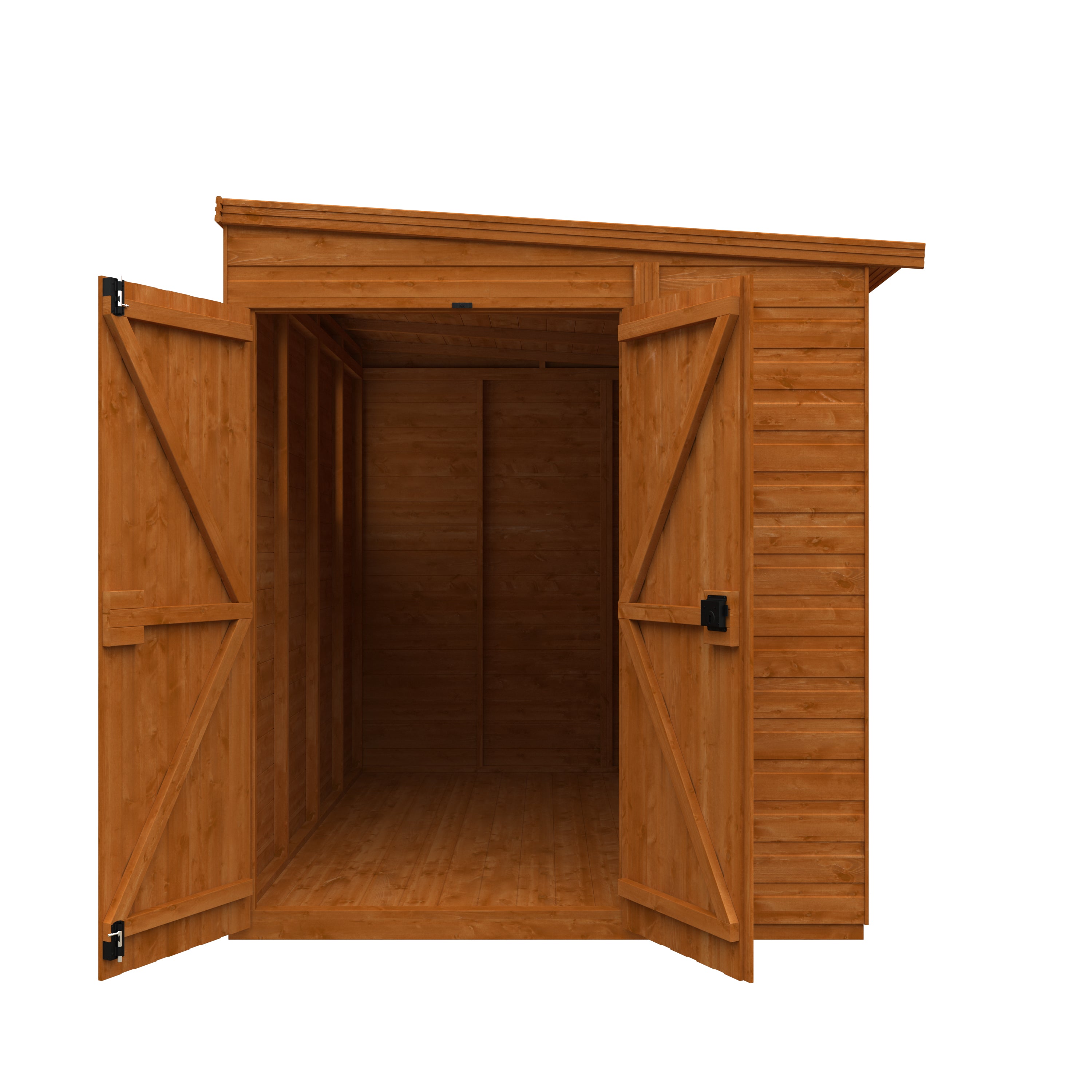 Flexible Pent Windowless Double Door Garden Shed