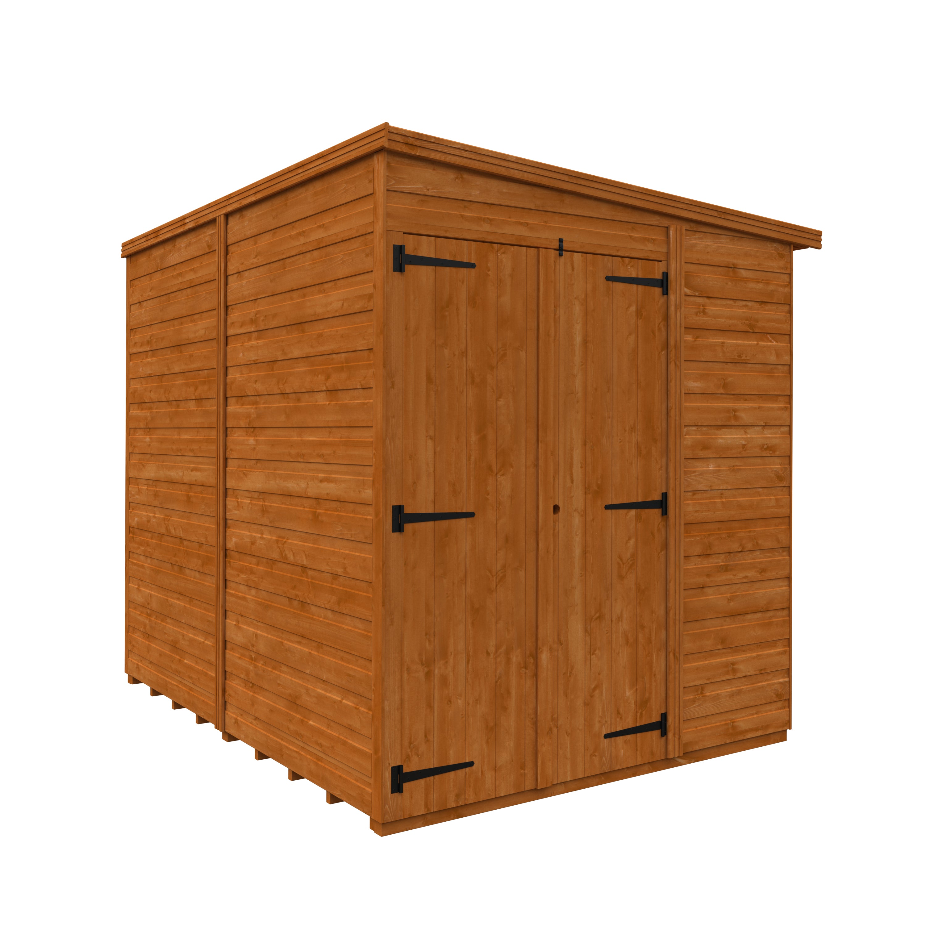 Flexible Pent Windowless Double Door Garden Shed
