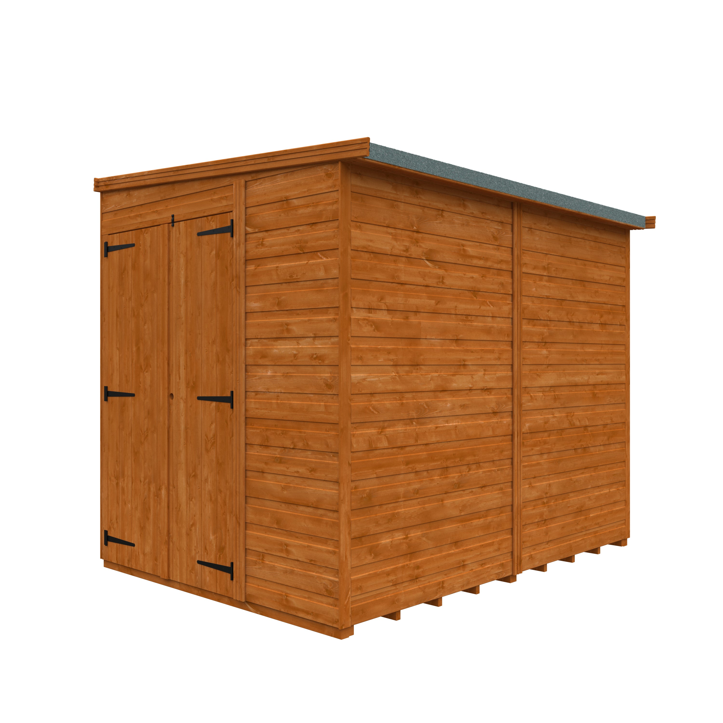 Flexible Pent Windowless Double Door Garden Shed