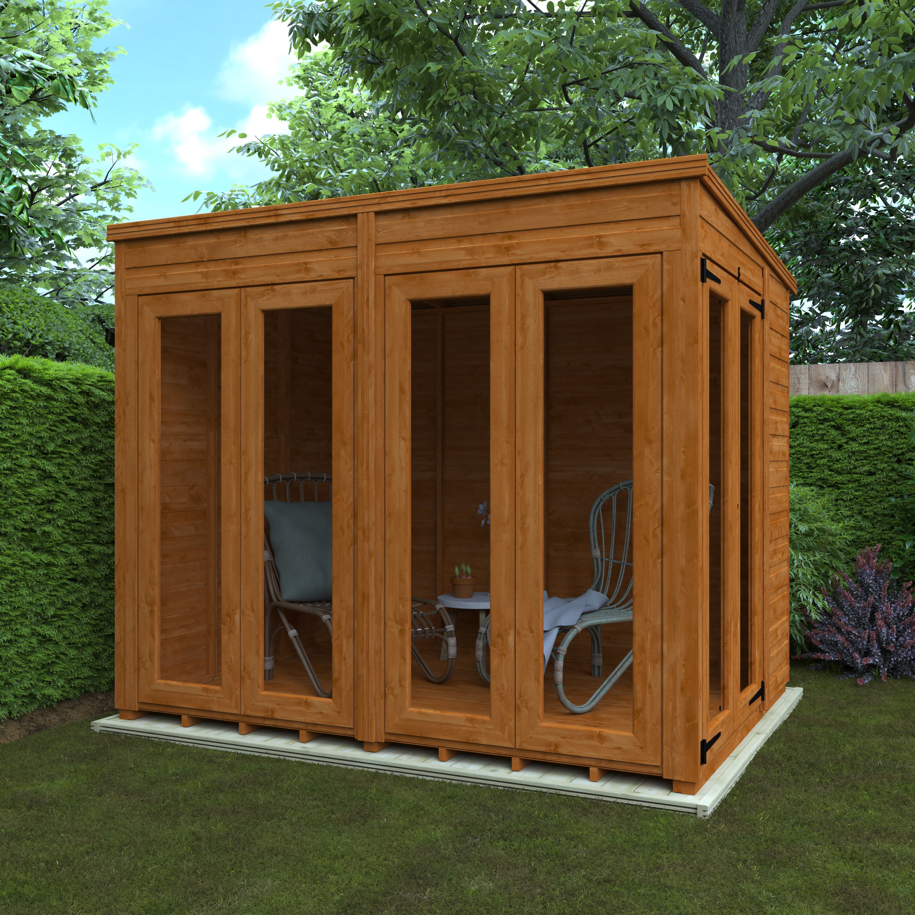 Flex Pent Full Pane Summerhouses