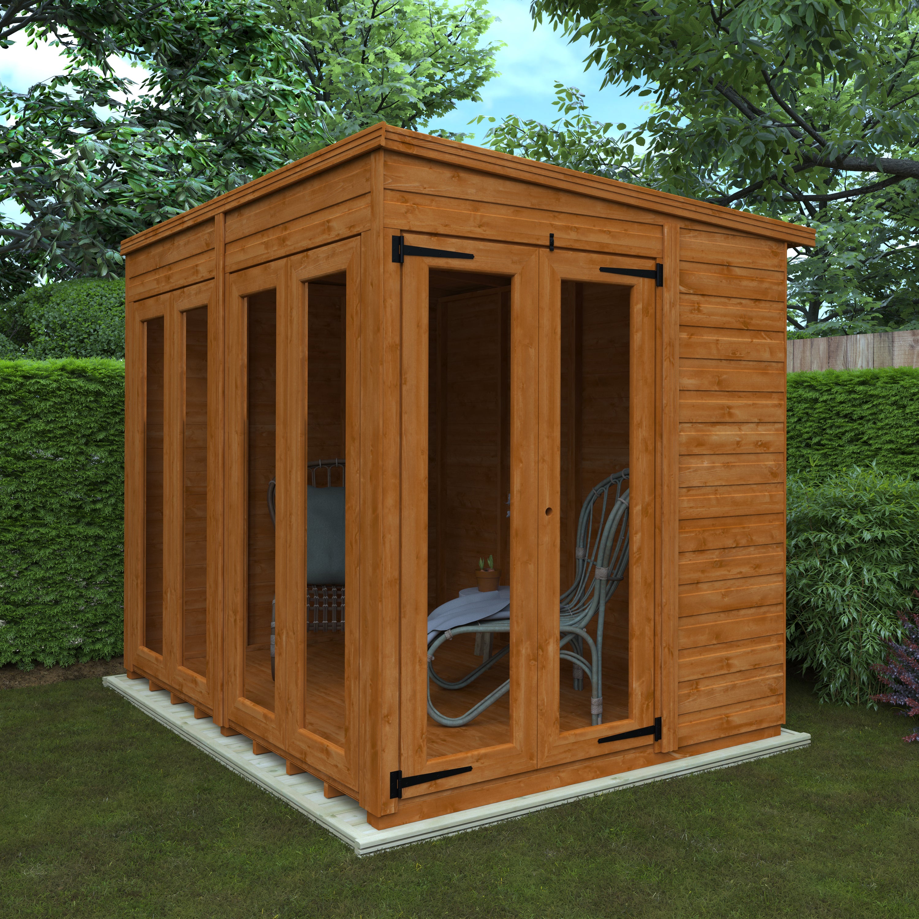 Flex Pent Full Pane Summerhouses
