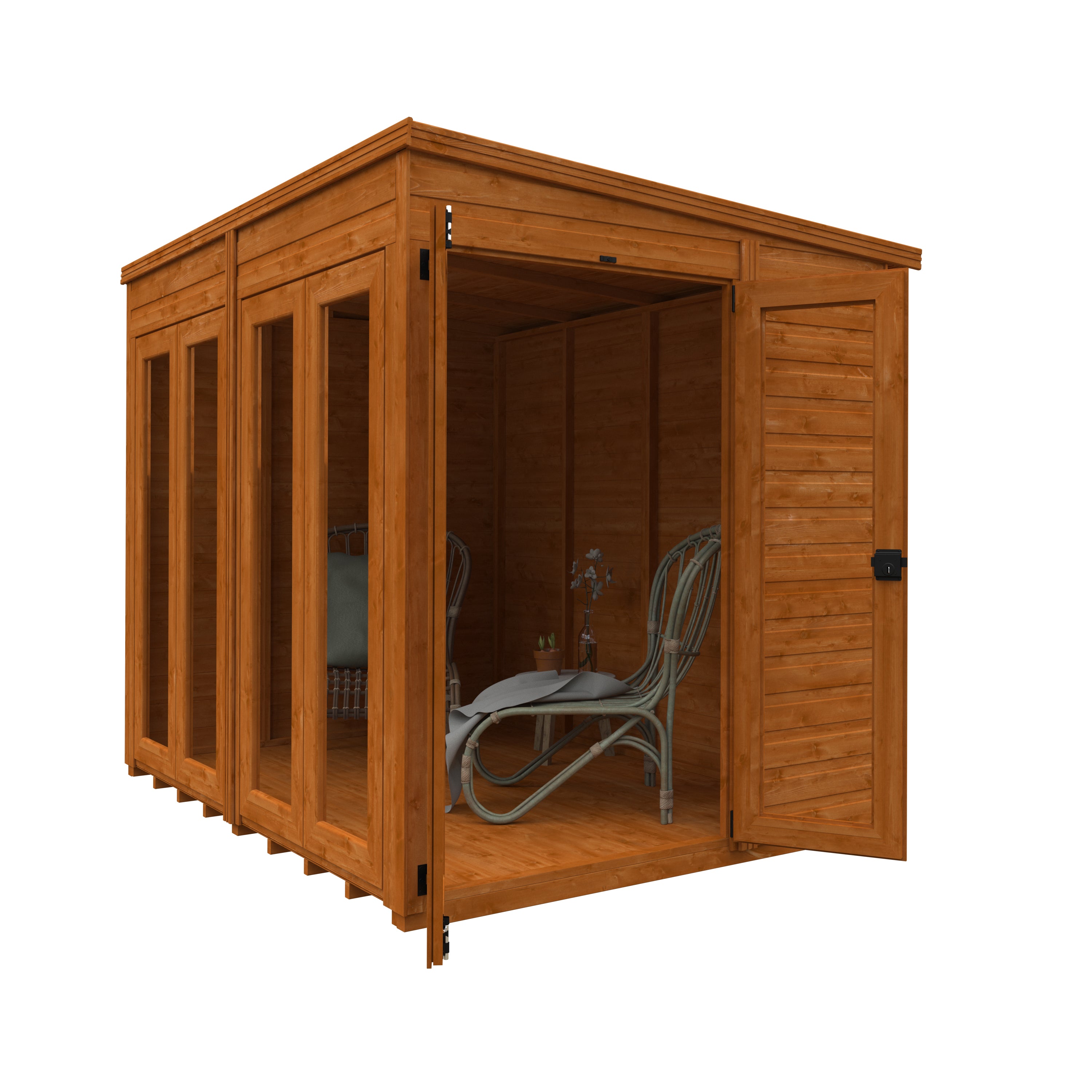 Flex Pent Full Pane Summerhouses