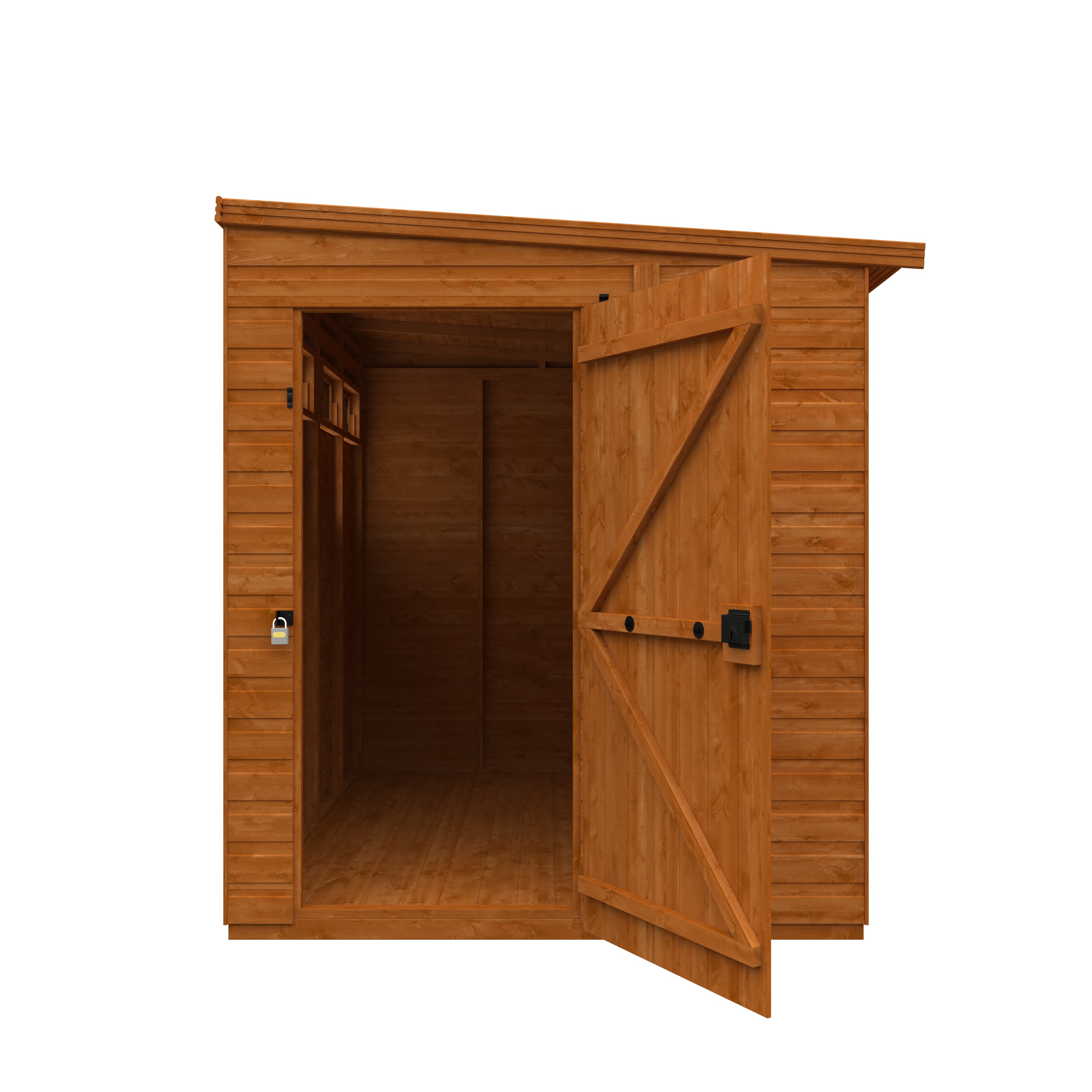Flex Pent Security Single Door Garden Sheds