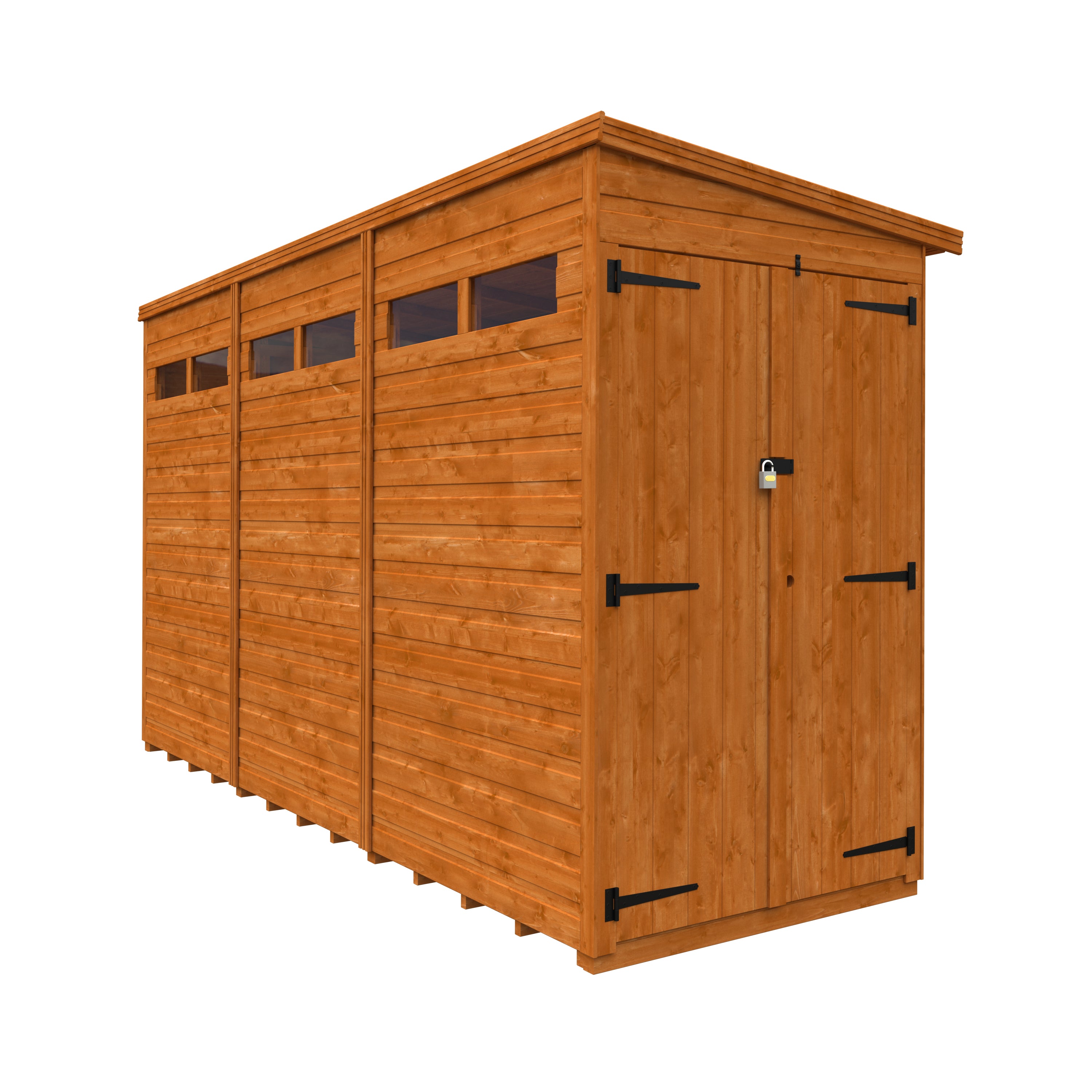 Flex Pent Security Double Door Garden Sheds