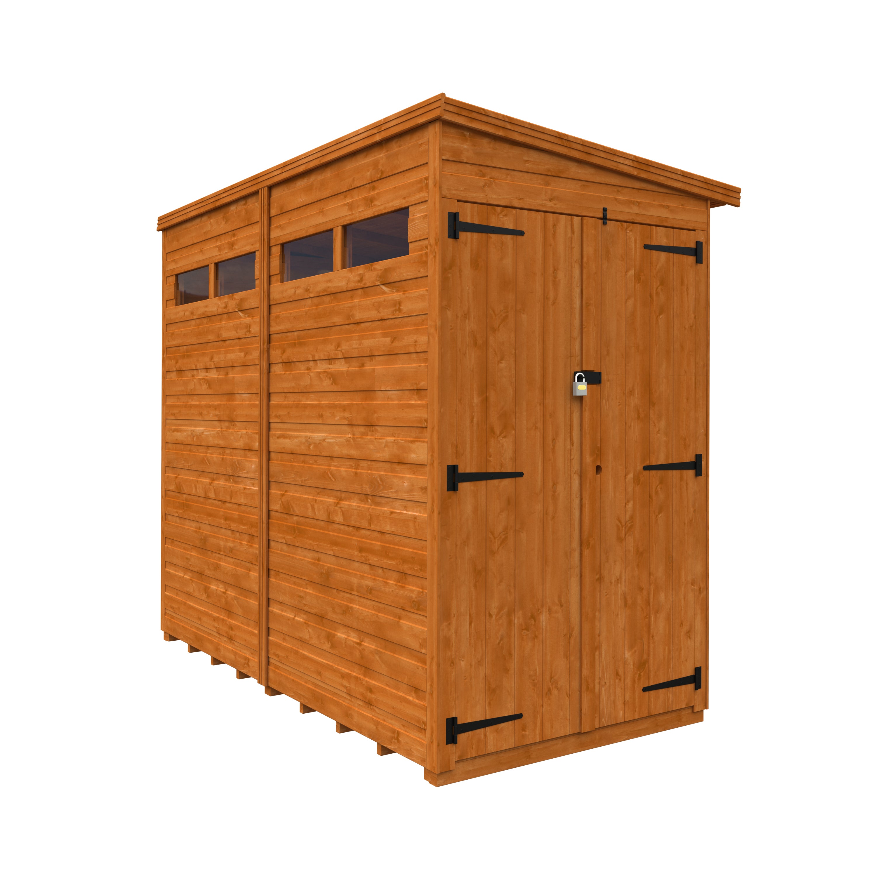 Flex Pent Security Double Door Garden Sheds