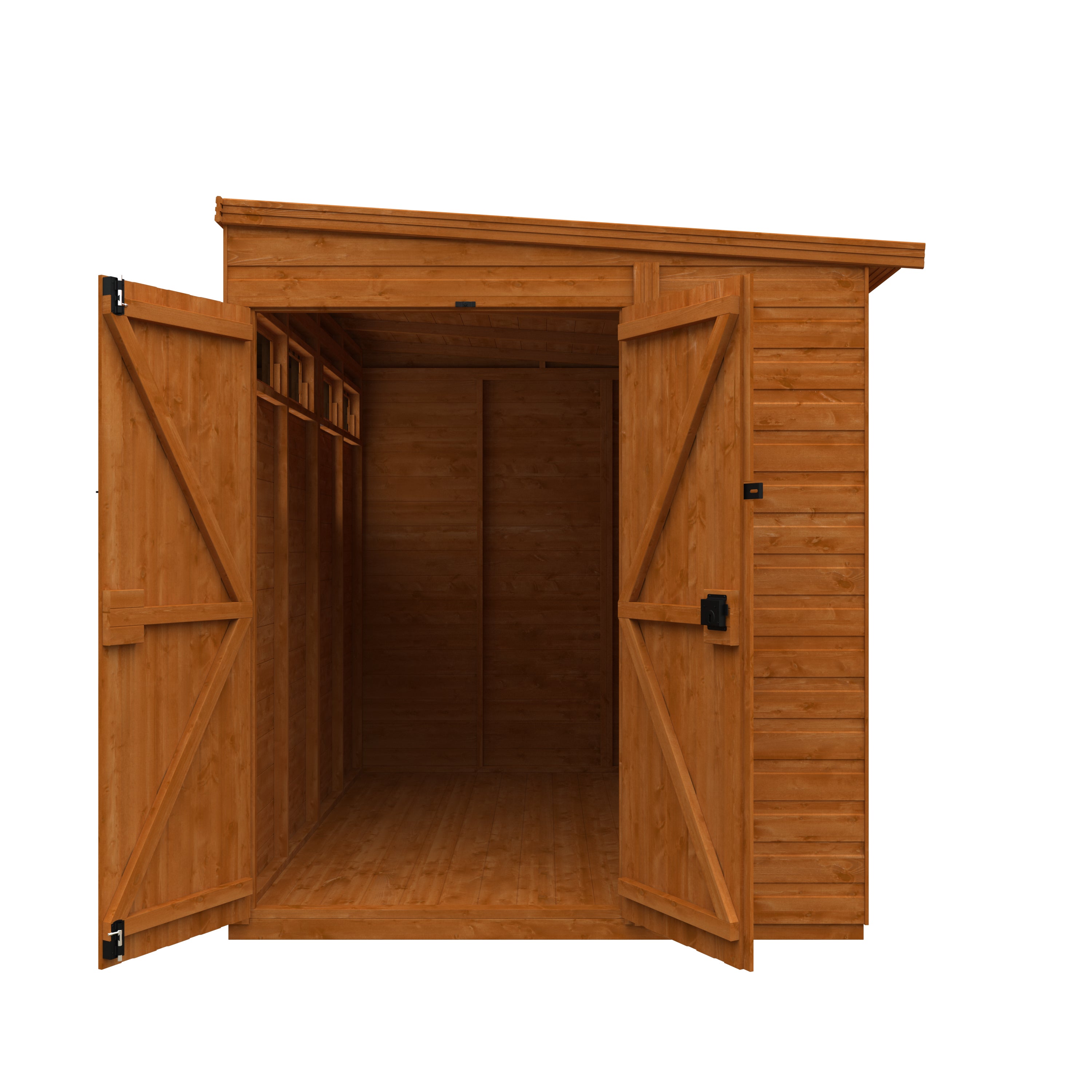 Flex Pent Security Double Door Garden Sheds