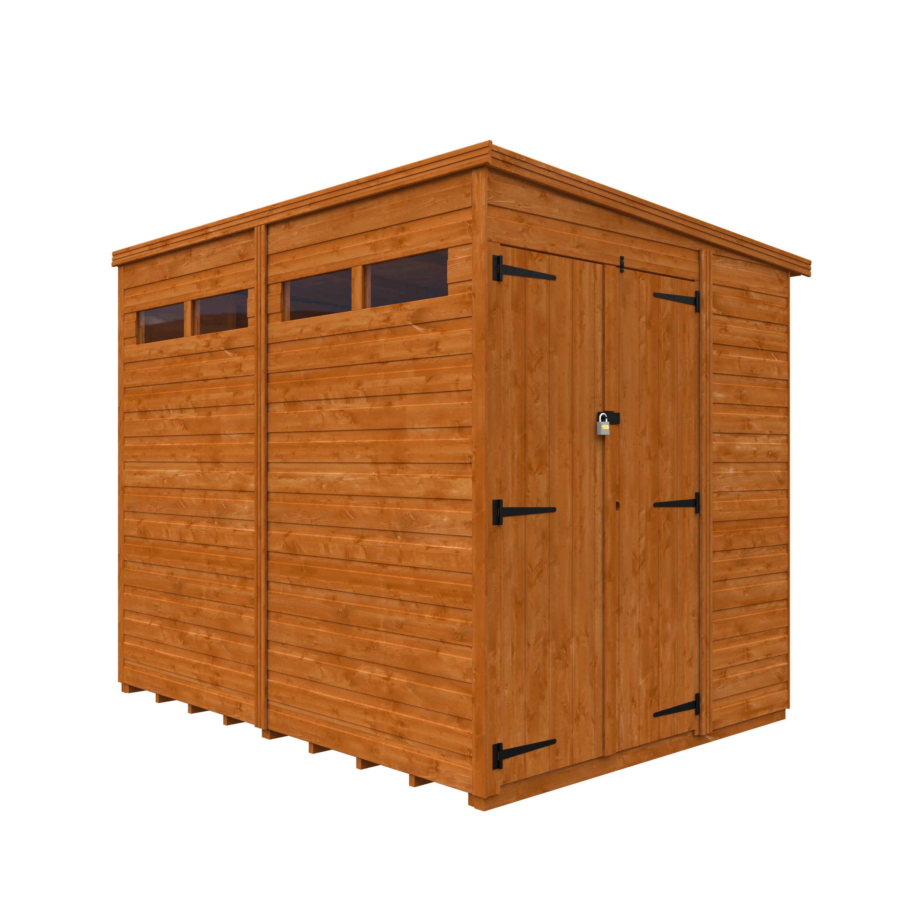 Flex Pent Security Double Door Garden Sheds