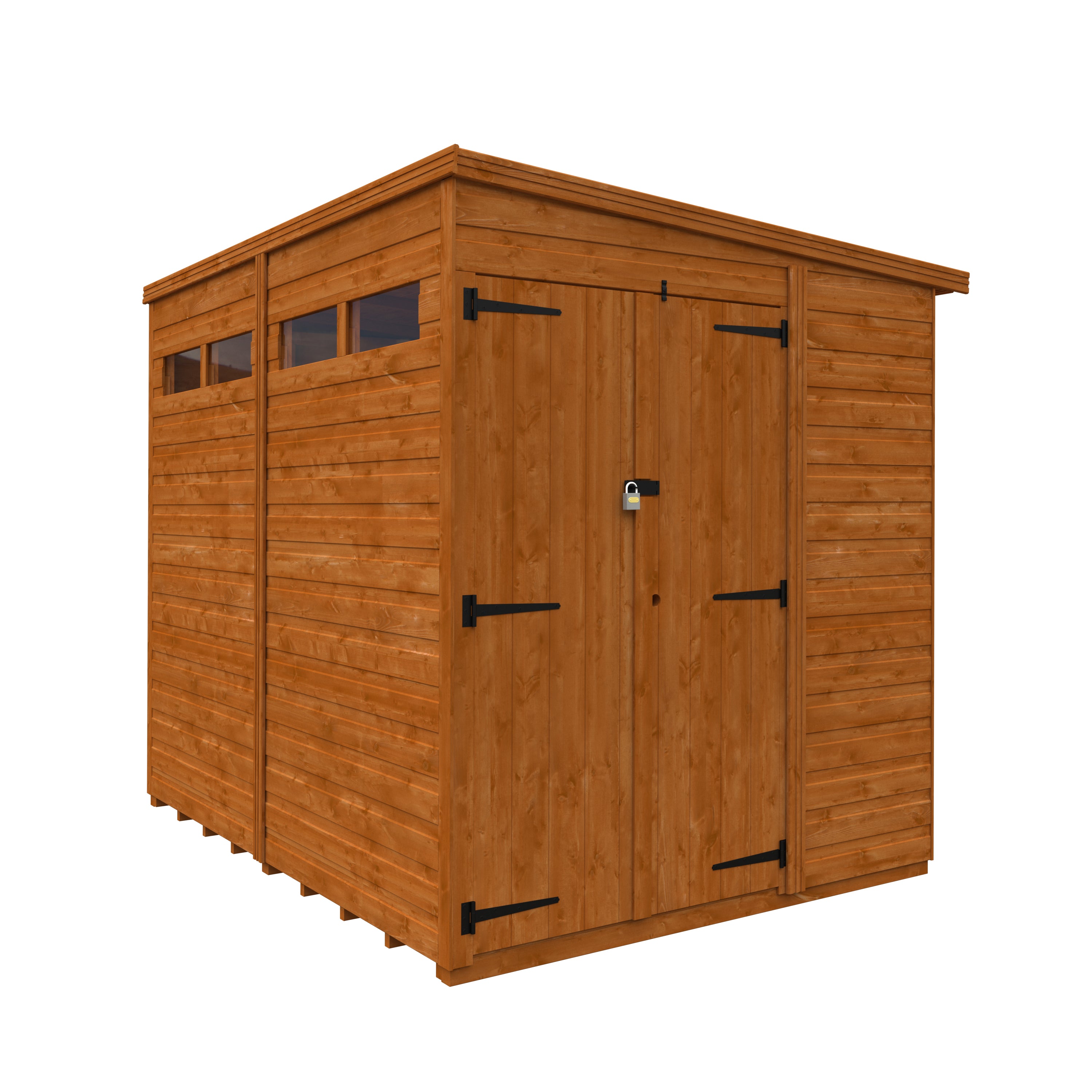 Flex Pent Security Double Door Garden Sheds