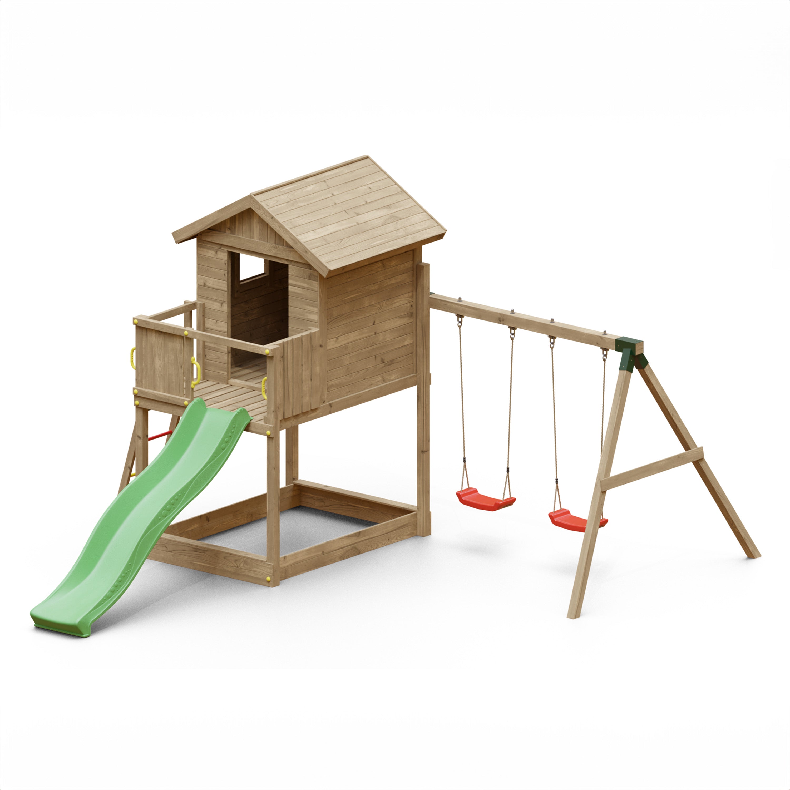 Galaxy Premium Wooden Play Tower | Outdoor Kids Climbing Frame