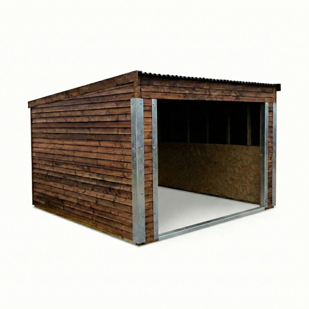 12ft x 12ft Open Front Mobile Animal Field Shelter V.2