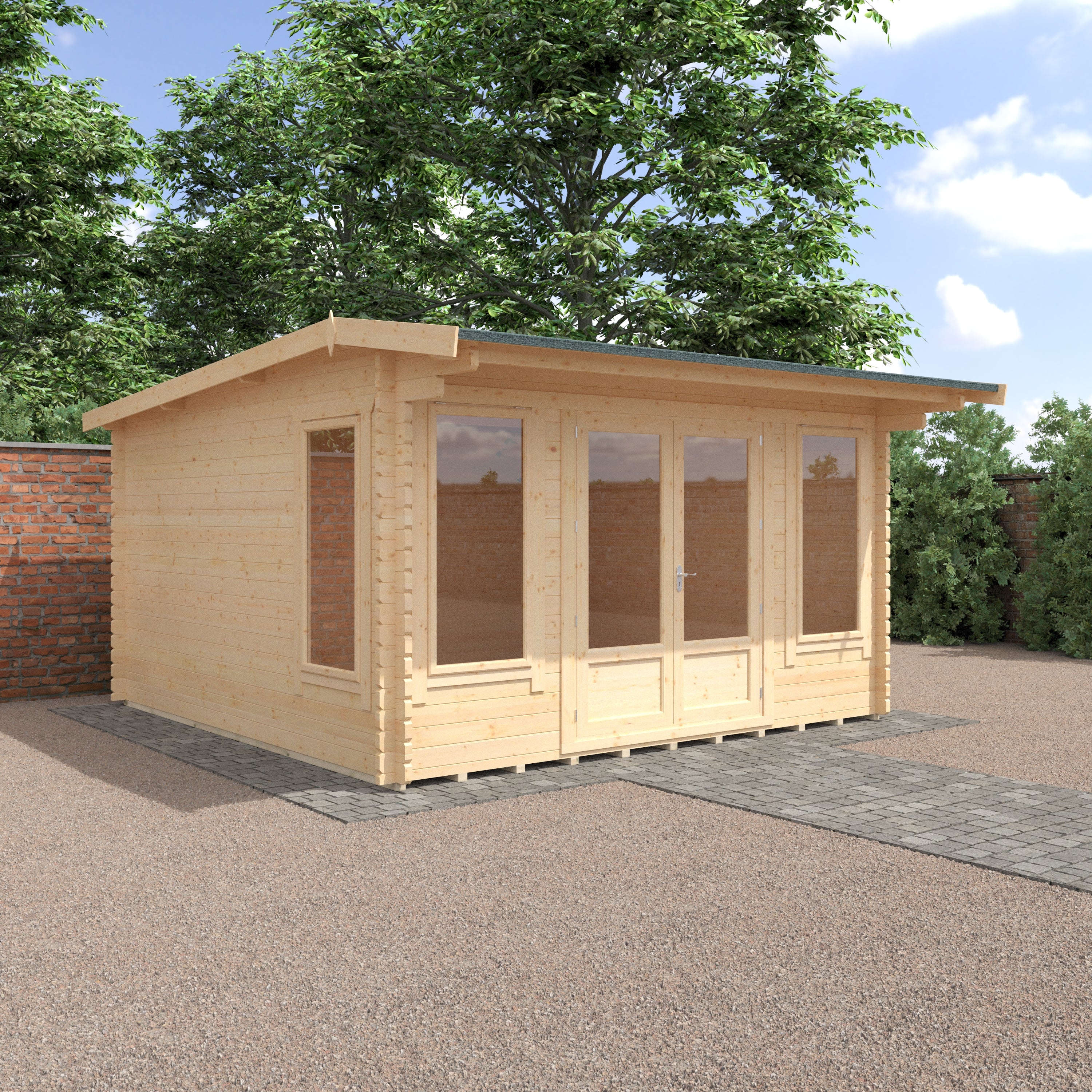 THE JACOB 44mm Log Cabin