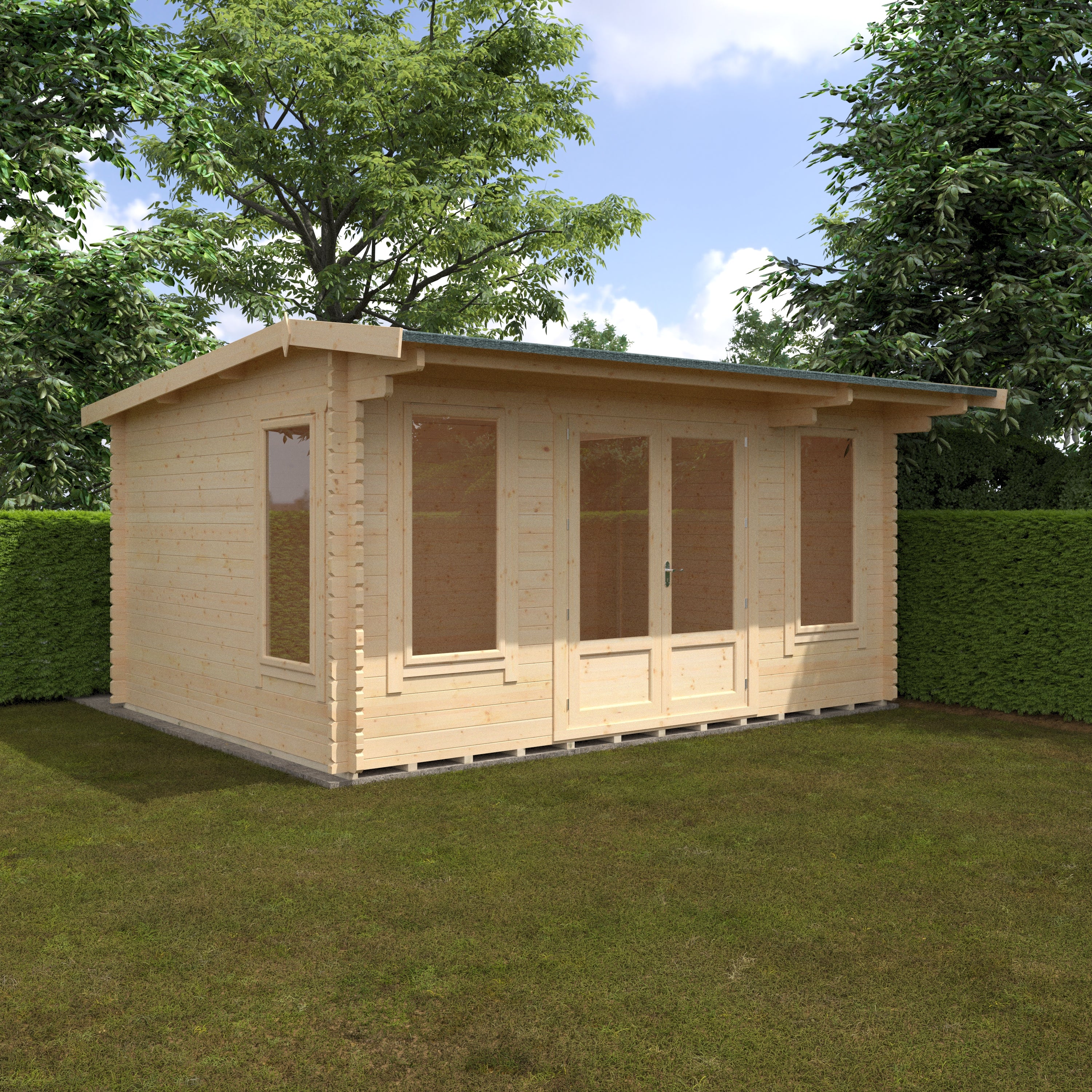 THE JACOB 44mm Log Cabin