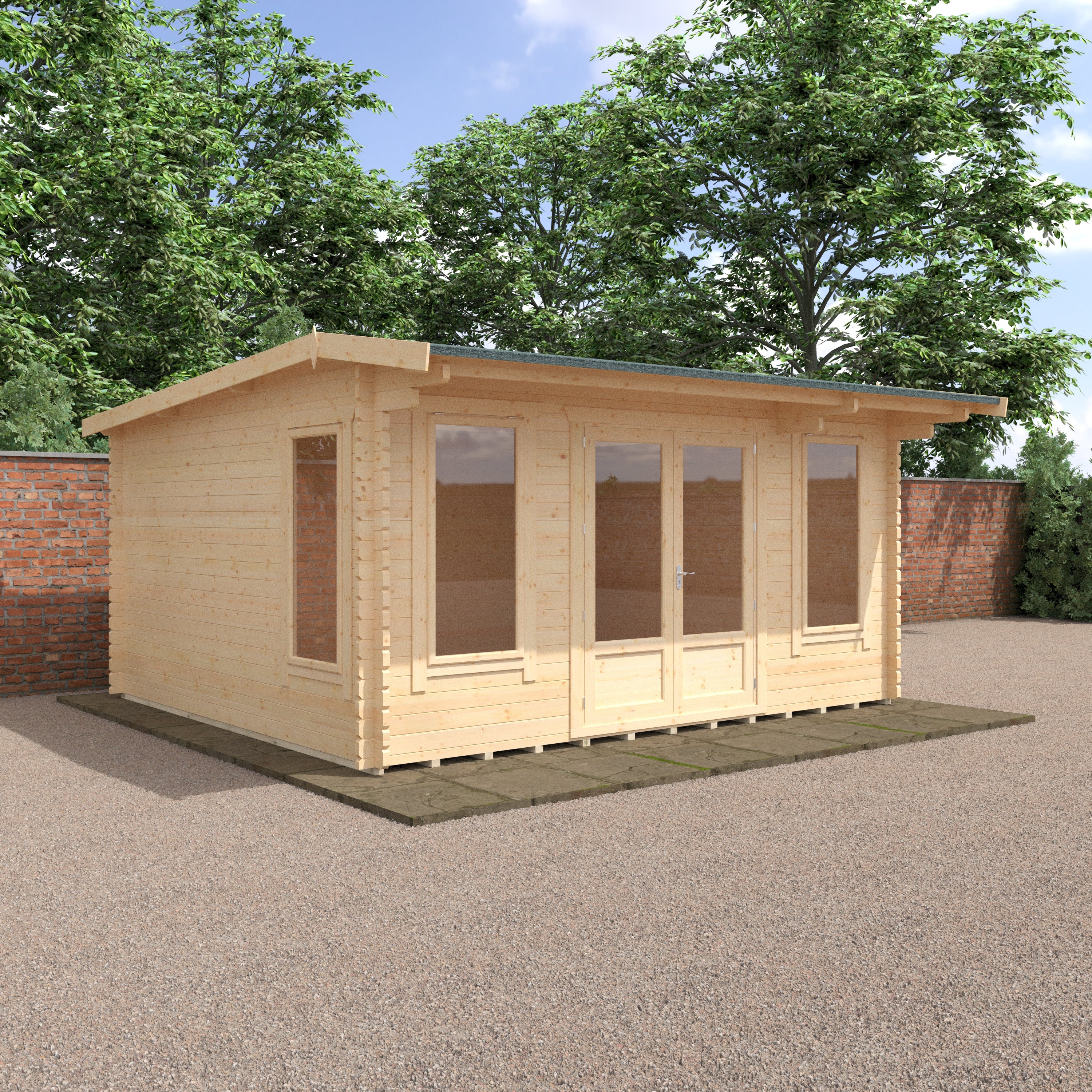 THE JACOB 44mm Log Cabin
