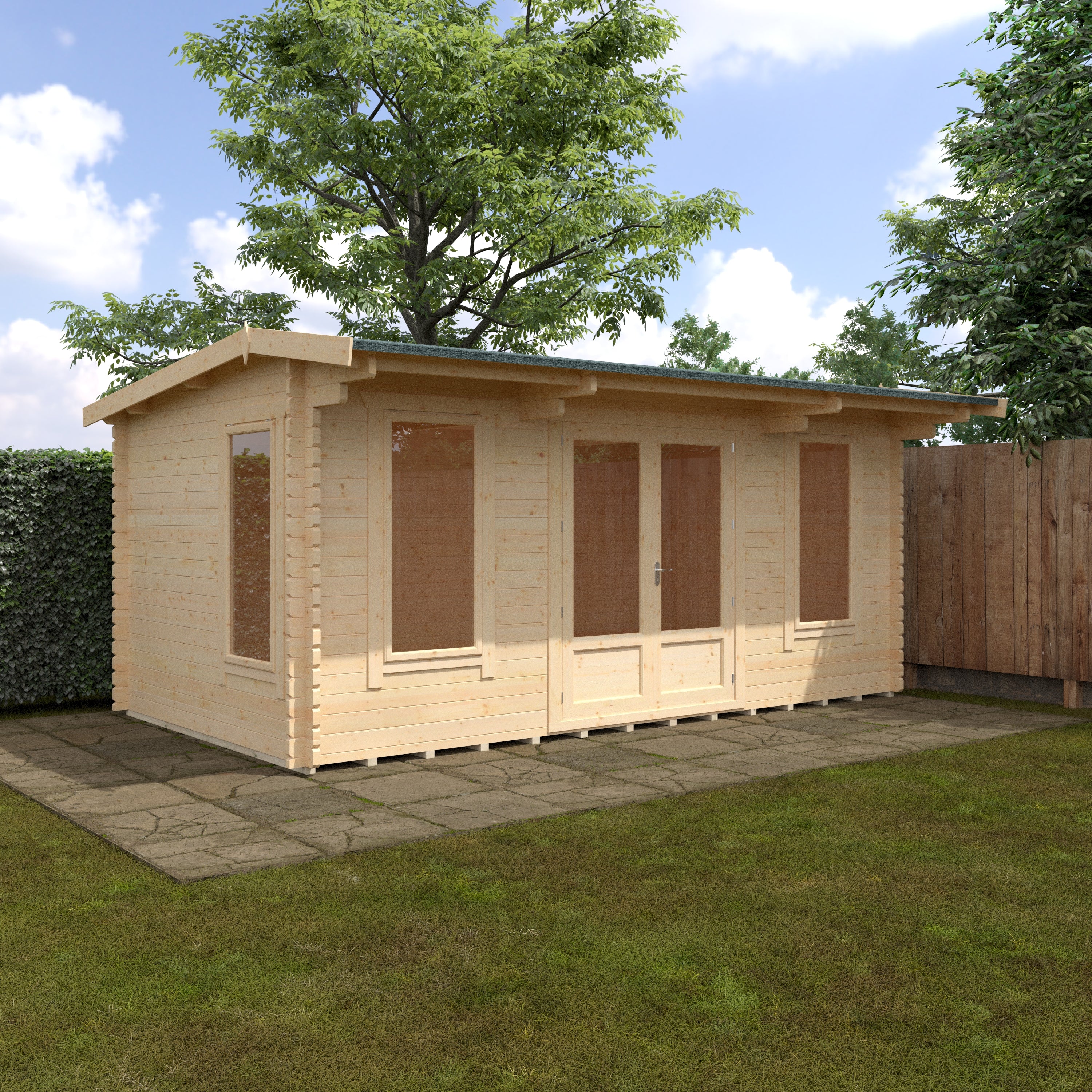 THE JACOB 44mm Log Cabin