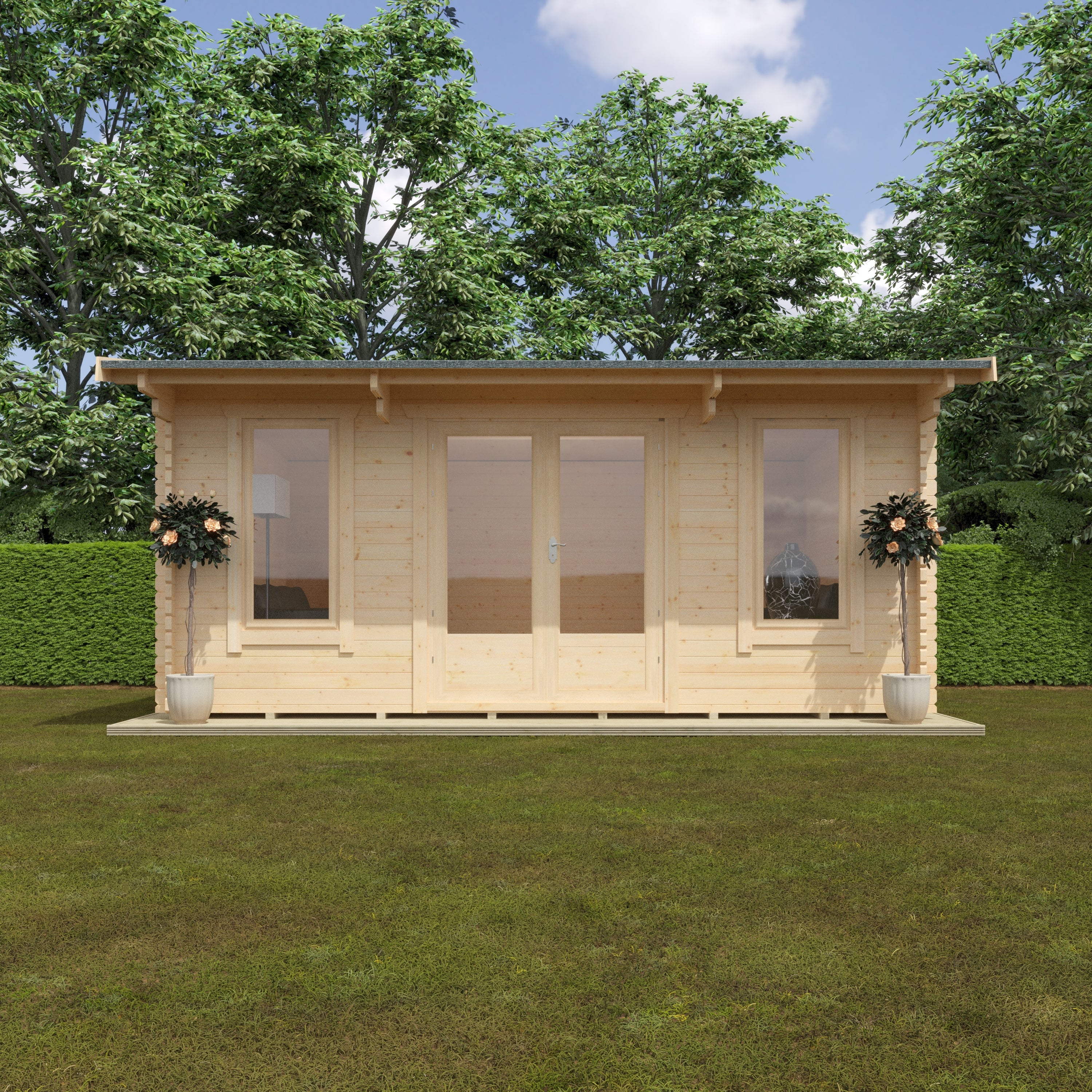THE JACOB 44mm Log Cabin