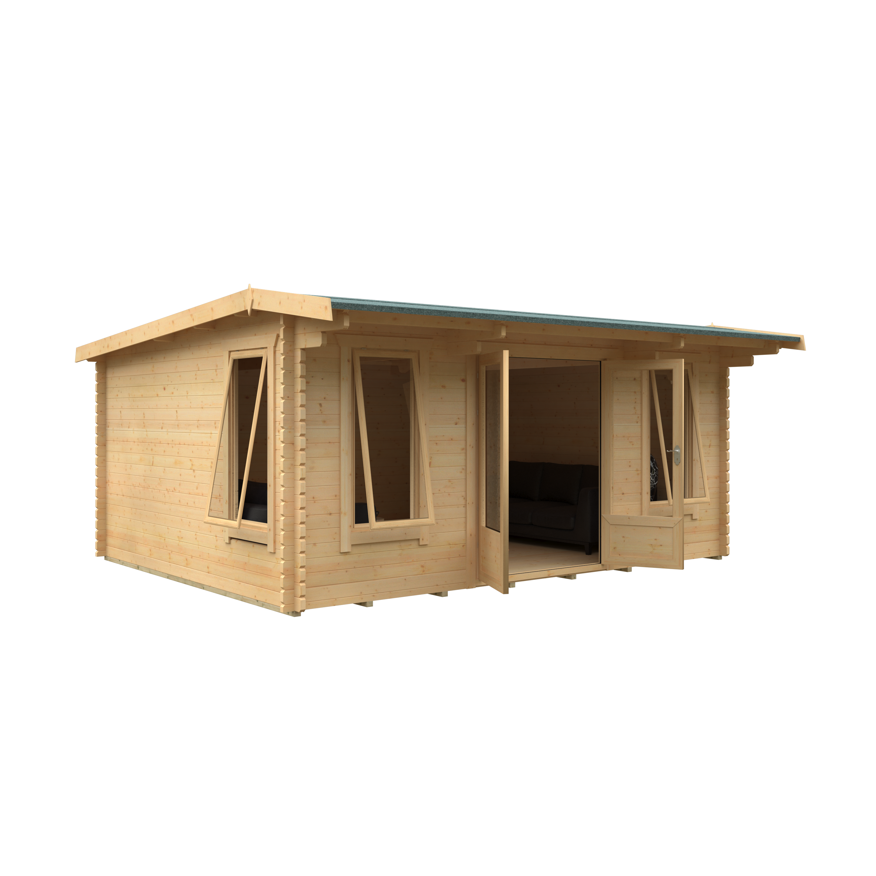 THE JACOB 44mm Log Cabin