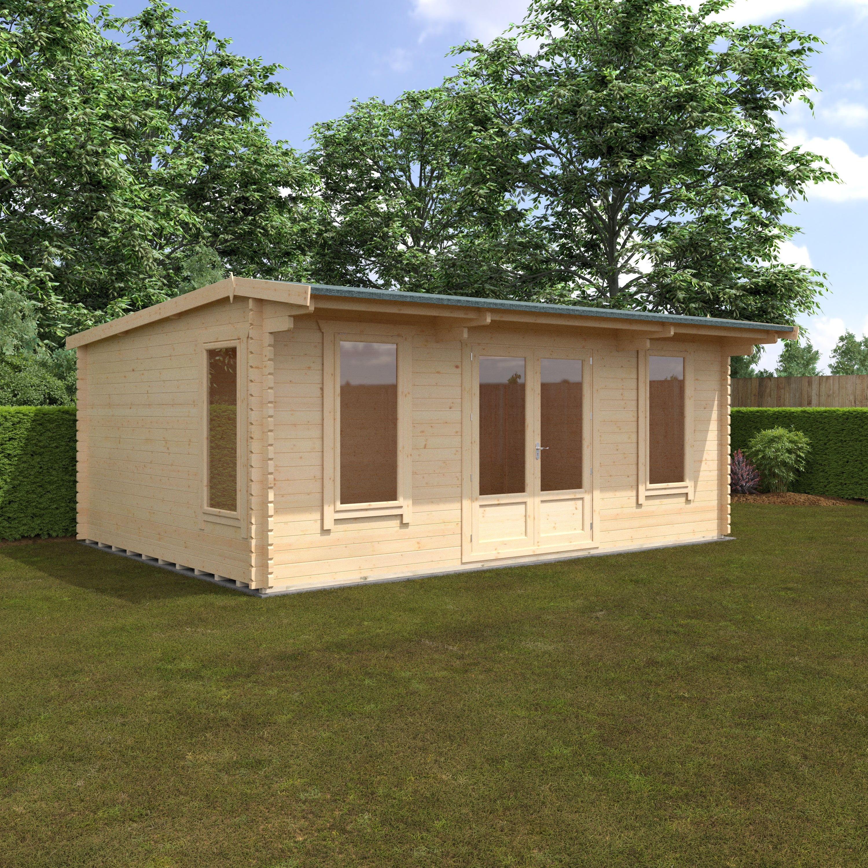 THE JACOB 44mm Log Cabin