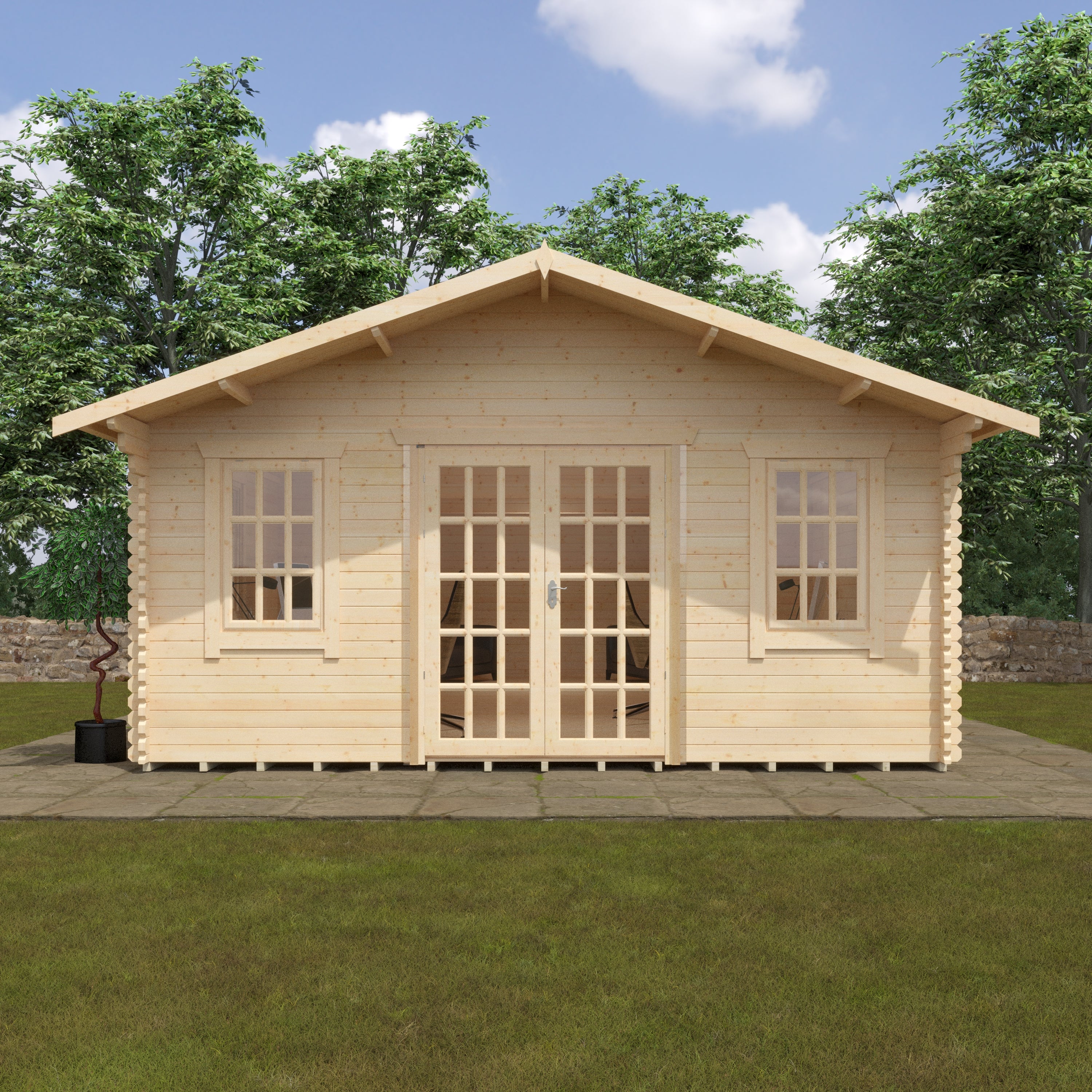 KENSINGTON 44mm Log Cabins