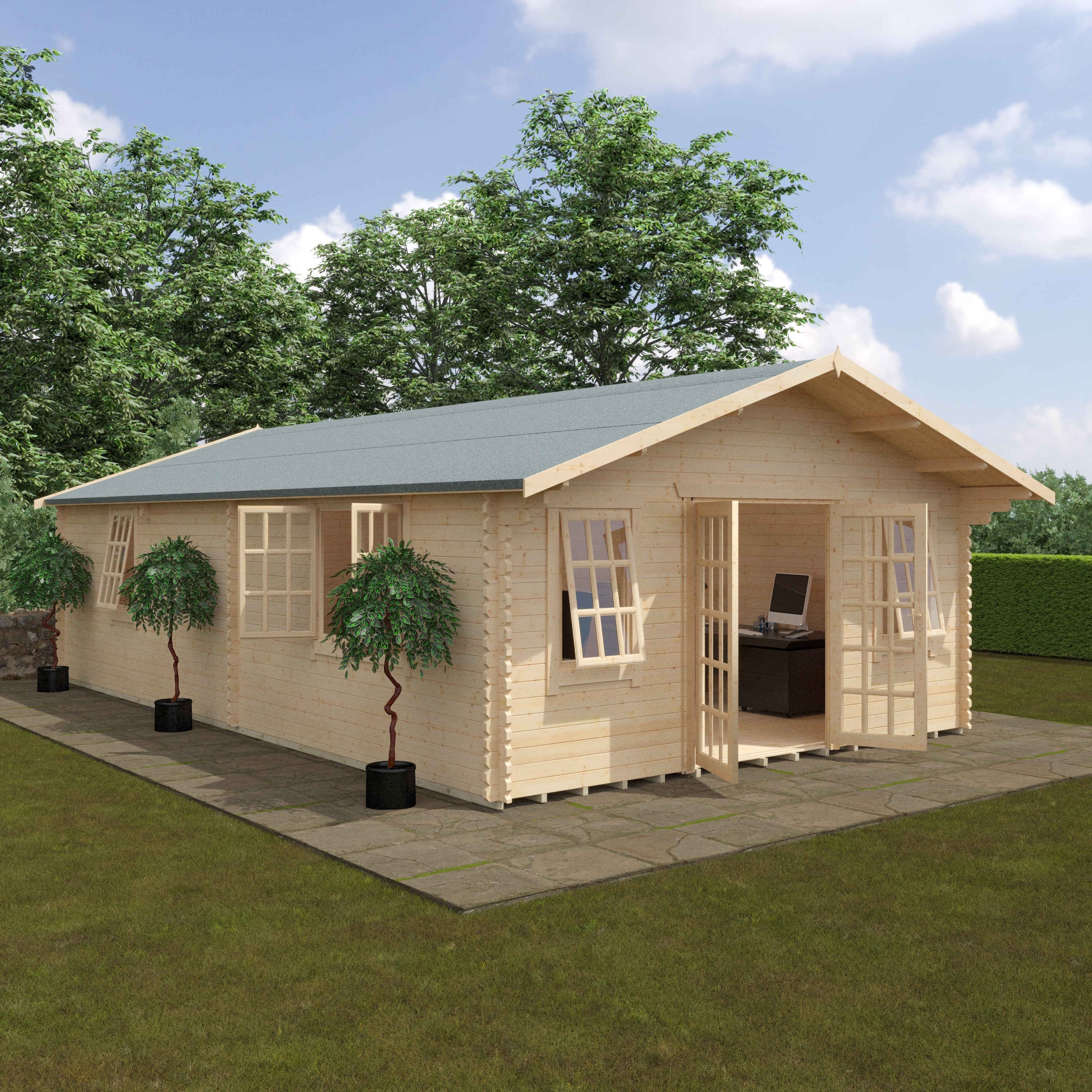 KENSINGTON 44mm Log Cabins