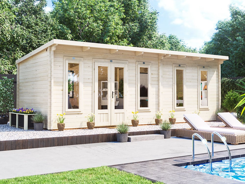 The Lynx Lair 19mm Log Cabin