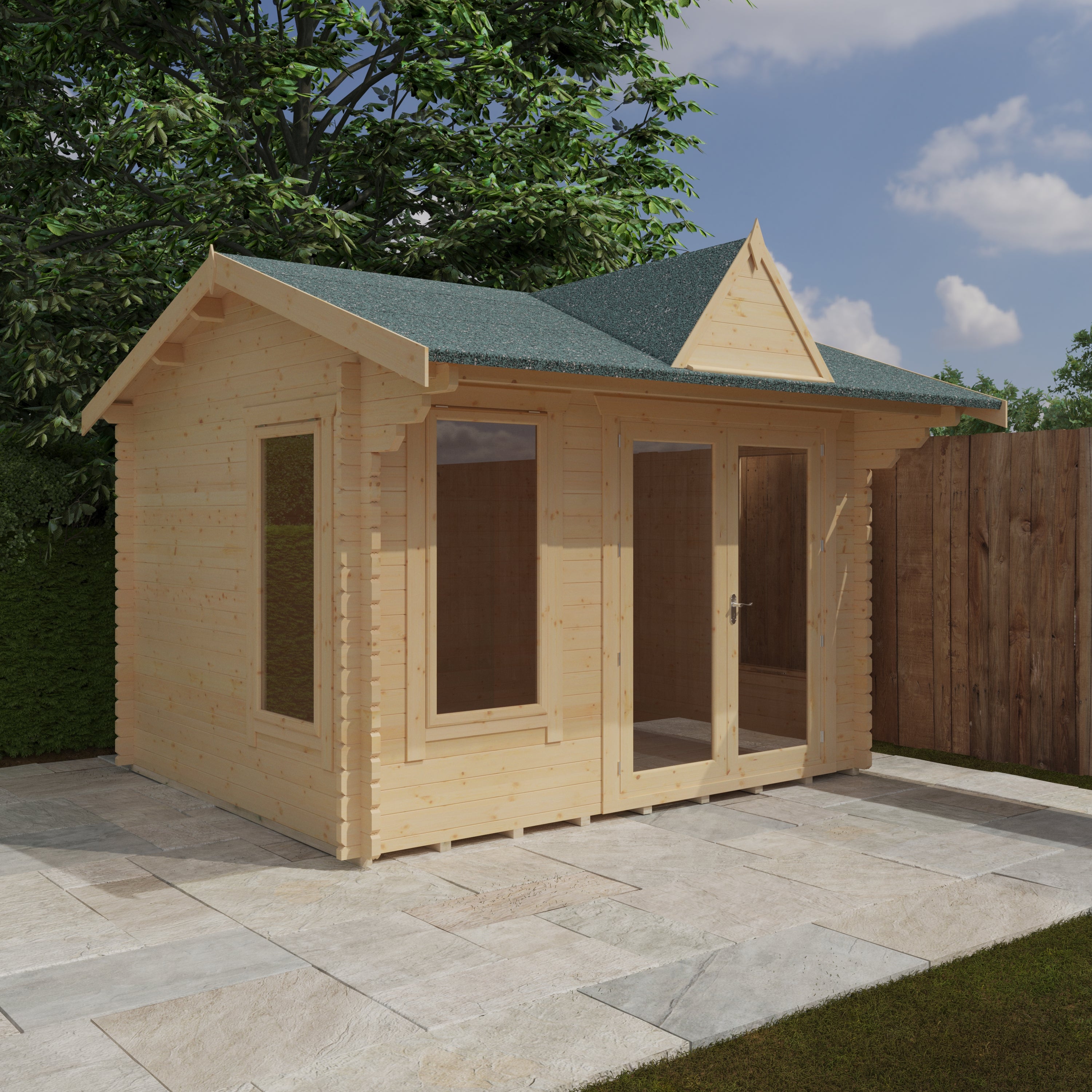 THE LEYTON 44mm Log Cabin