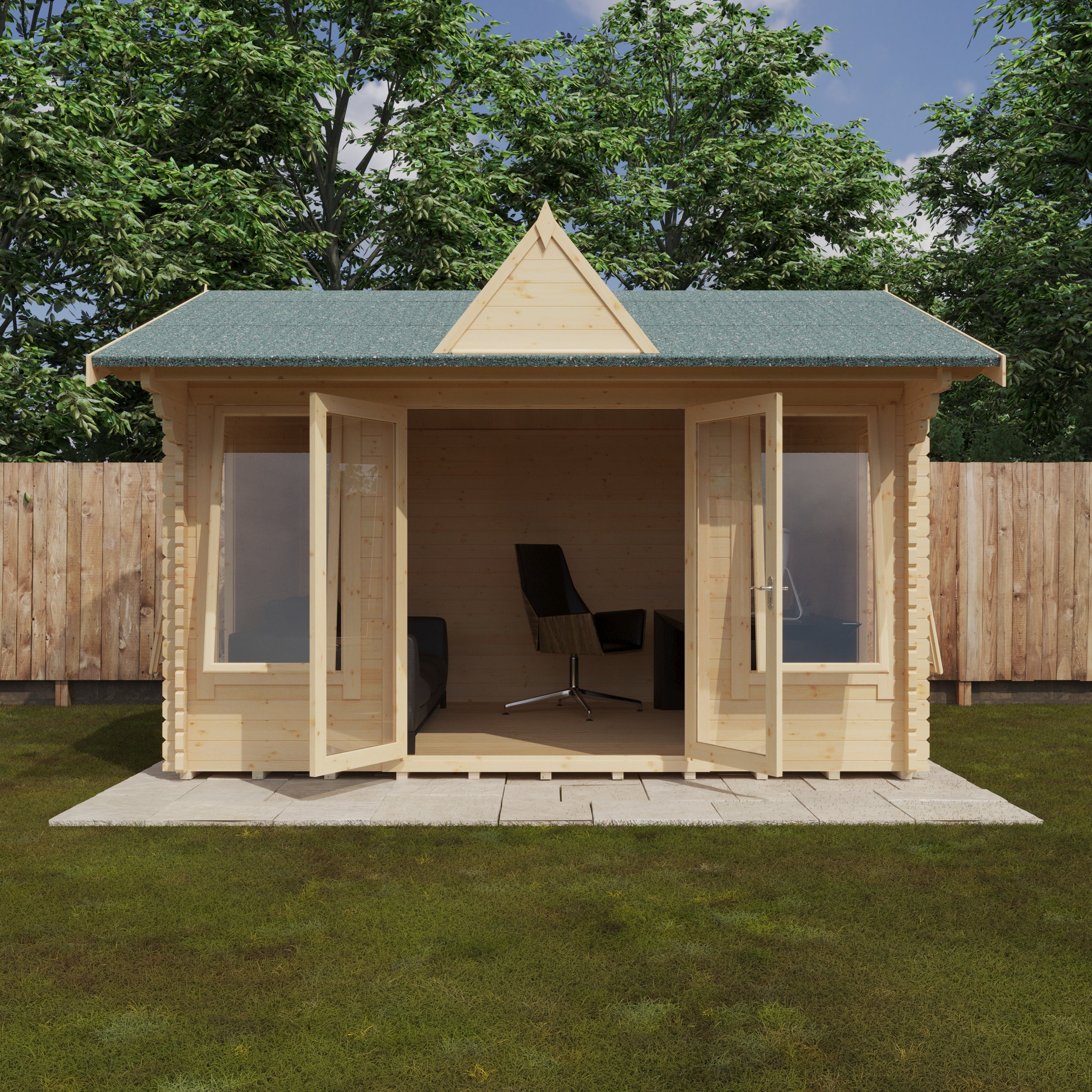 THE LEYTON 44mm Log Cabin