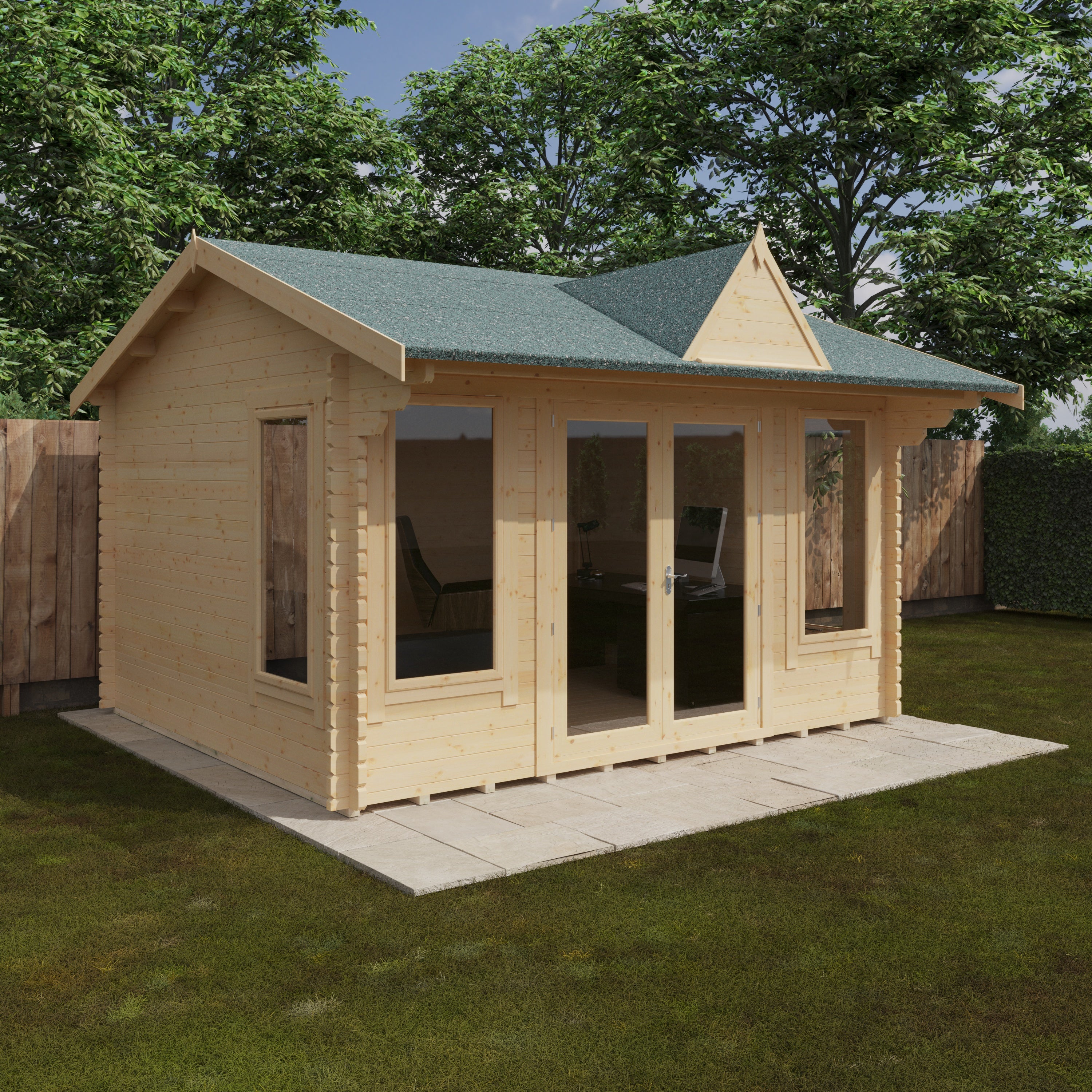 THE LEYTON 44mm Log Cabin